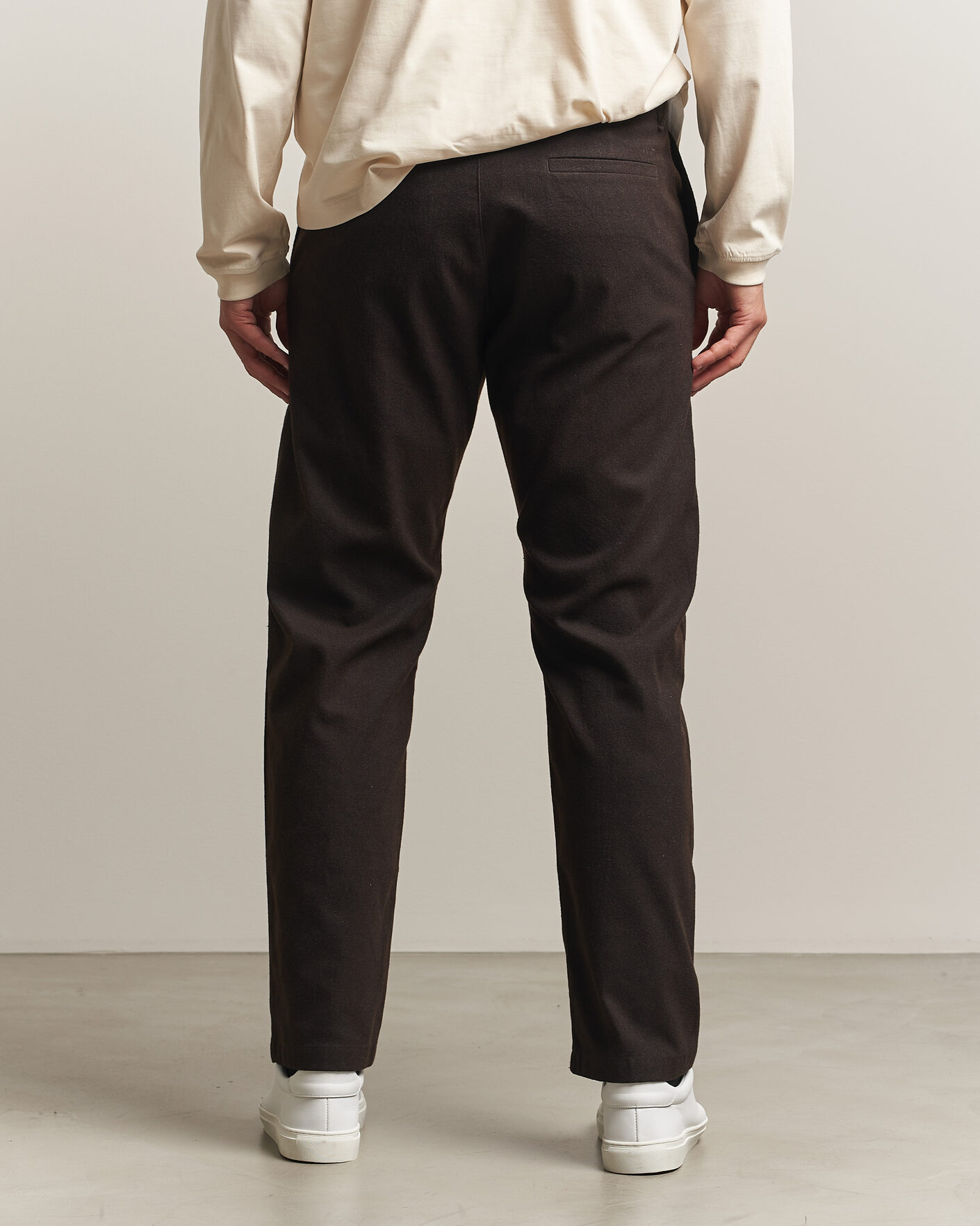 Herre | Bukser | NN07 | Aden Brushed Cotton Trousers Deep Truffle