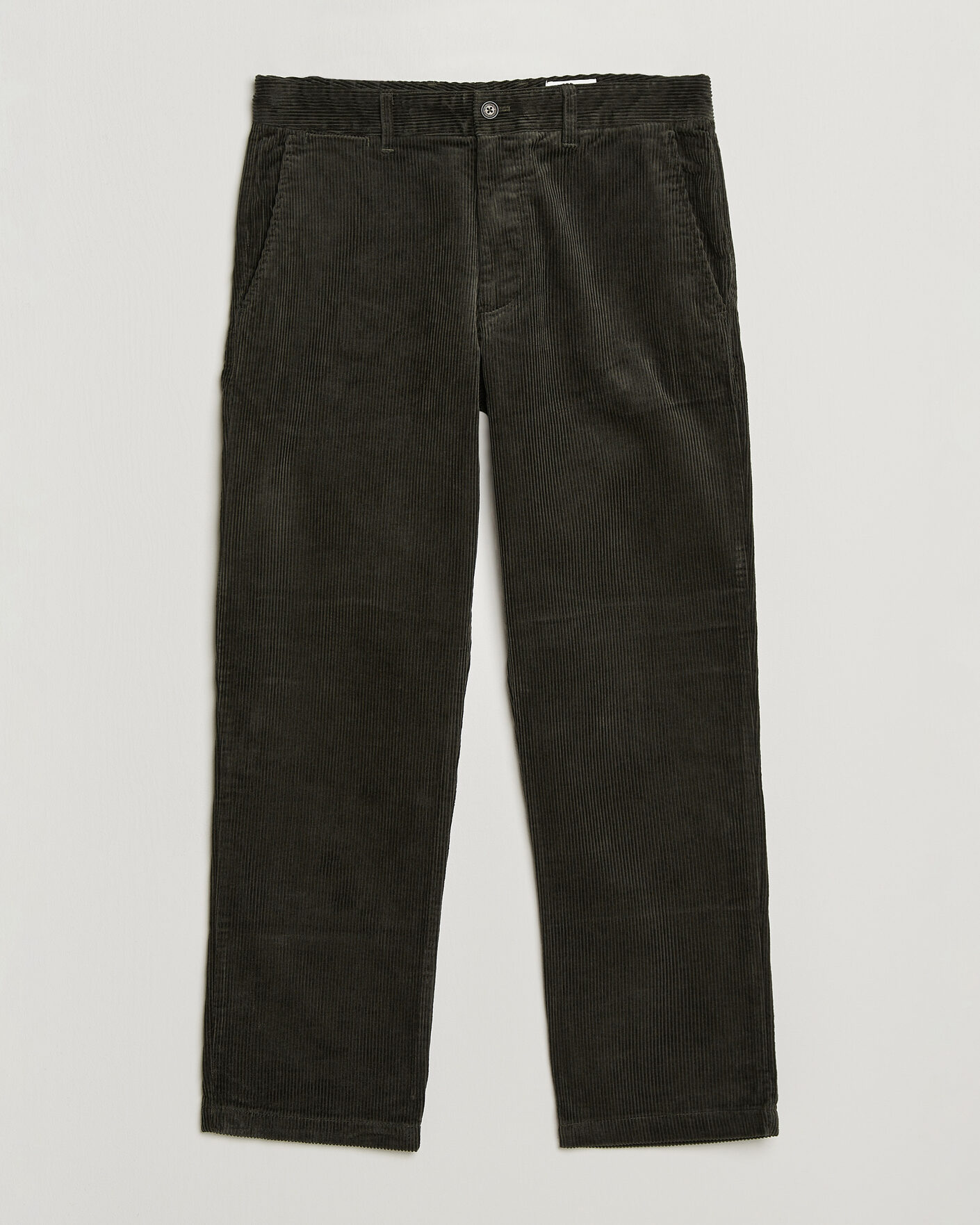 Herre | Bukser | NN07 | Aden Regular Fit Corduroy Chinos Dark Army