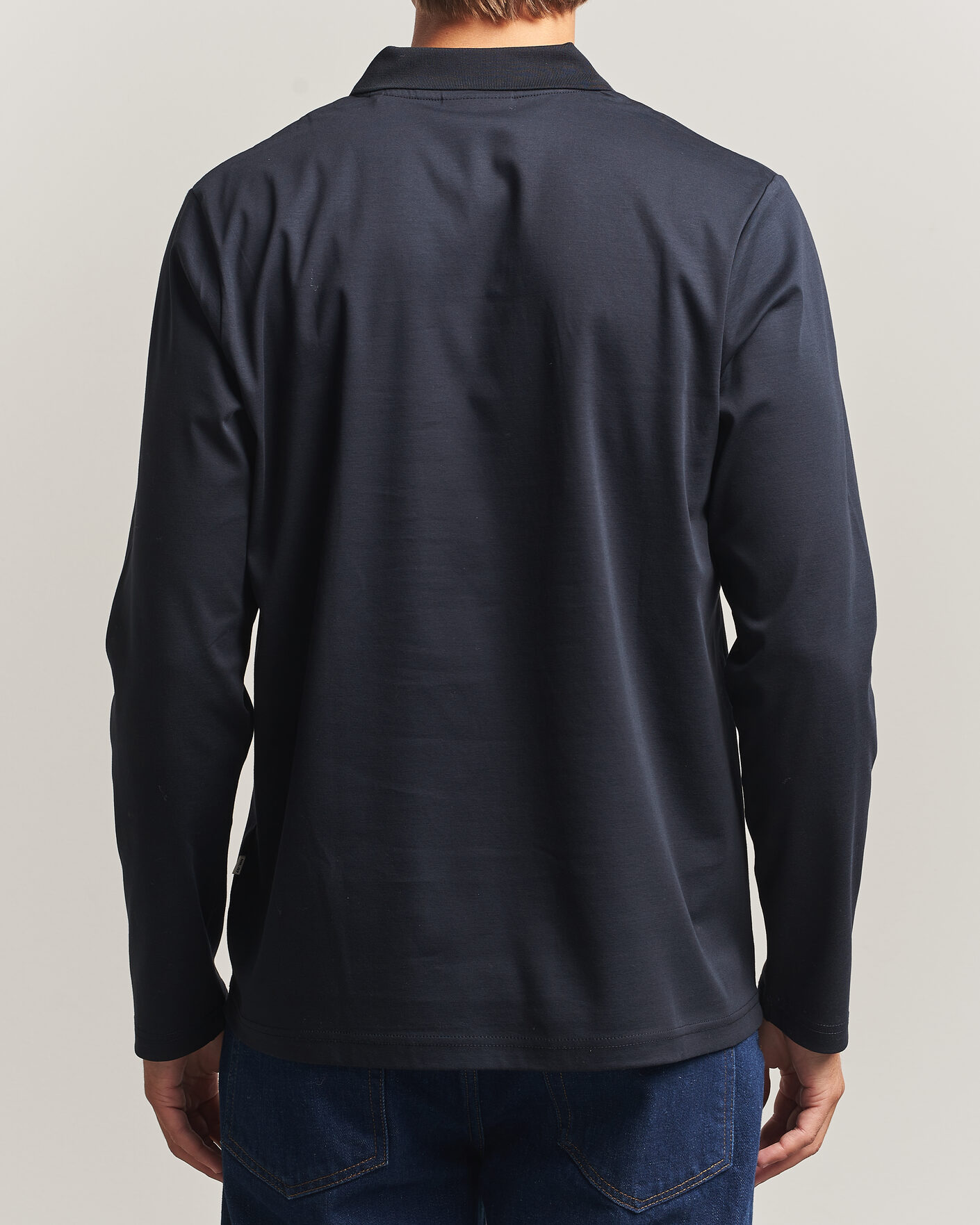Herre | Pikéer | NN07 | Paul Long Sleeve Polo Deep Navy
