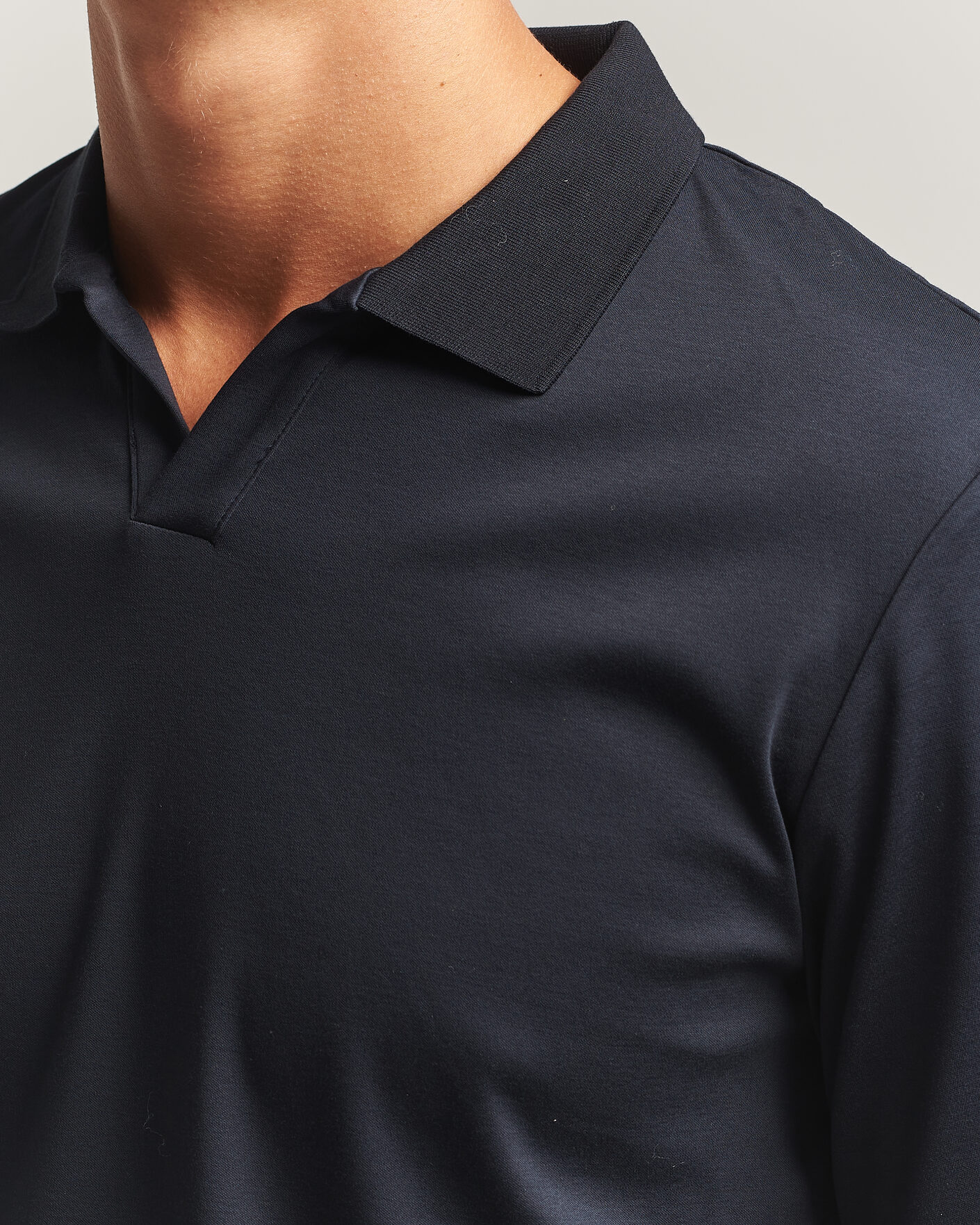 Herre | Pikéer | NN07 | Paul Long Sleeve Polo Deep Navy