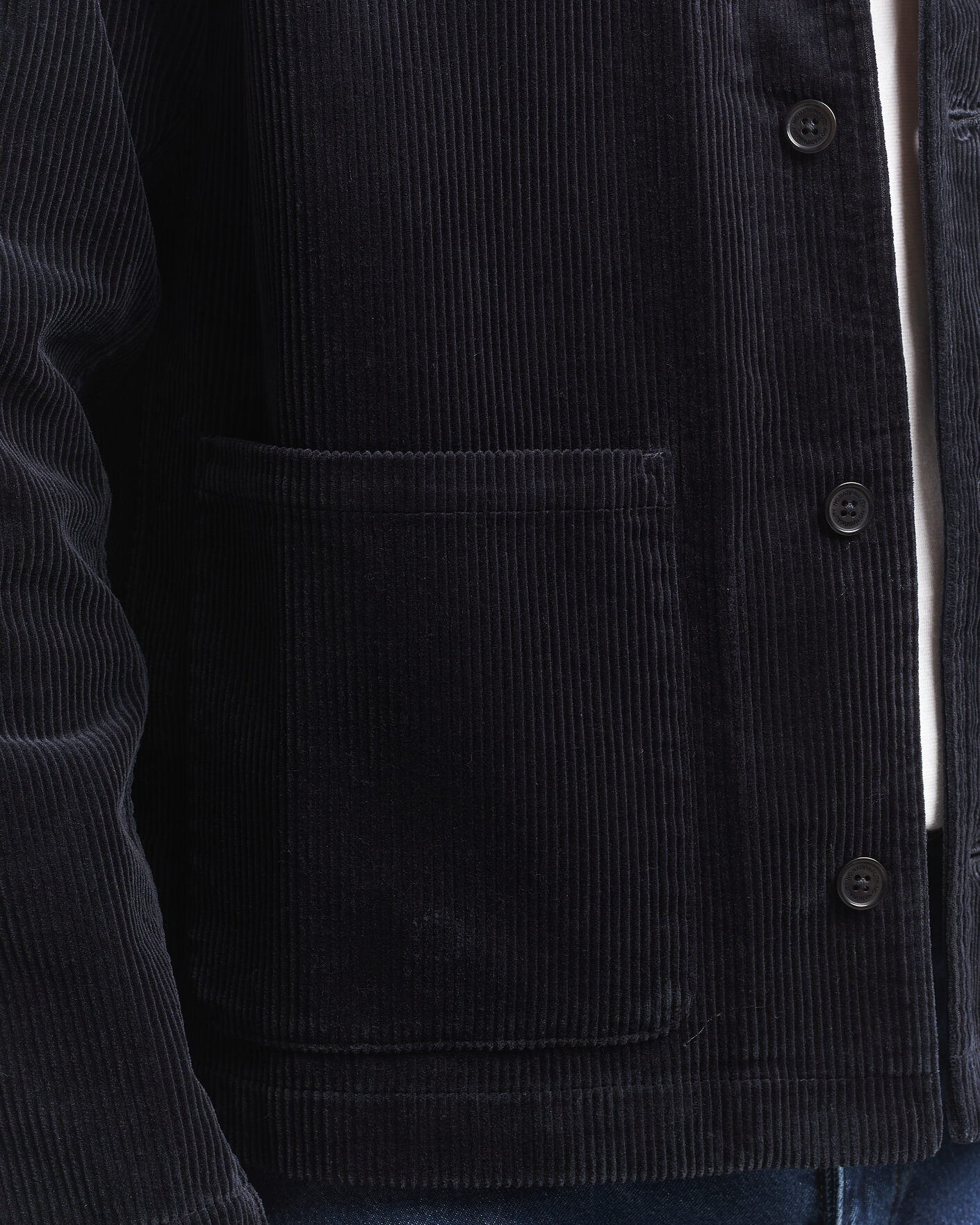 Herre | Skjorter | NN07 | Morgan Corduroy Overshirt Deep Navy