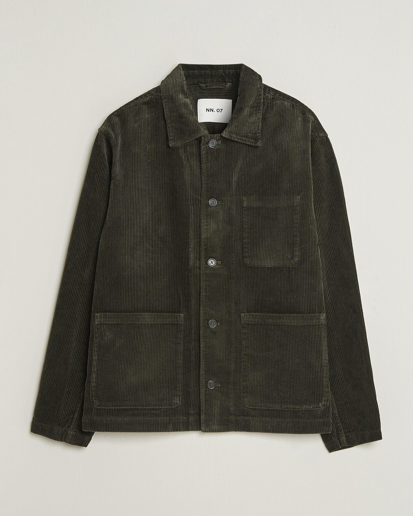 Herre | Skjorter | NN07 | Morgan Corduroy Overshirt Dark Army
