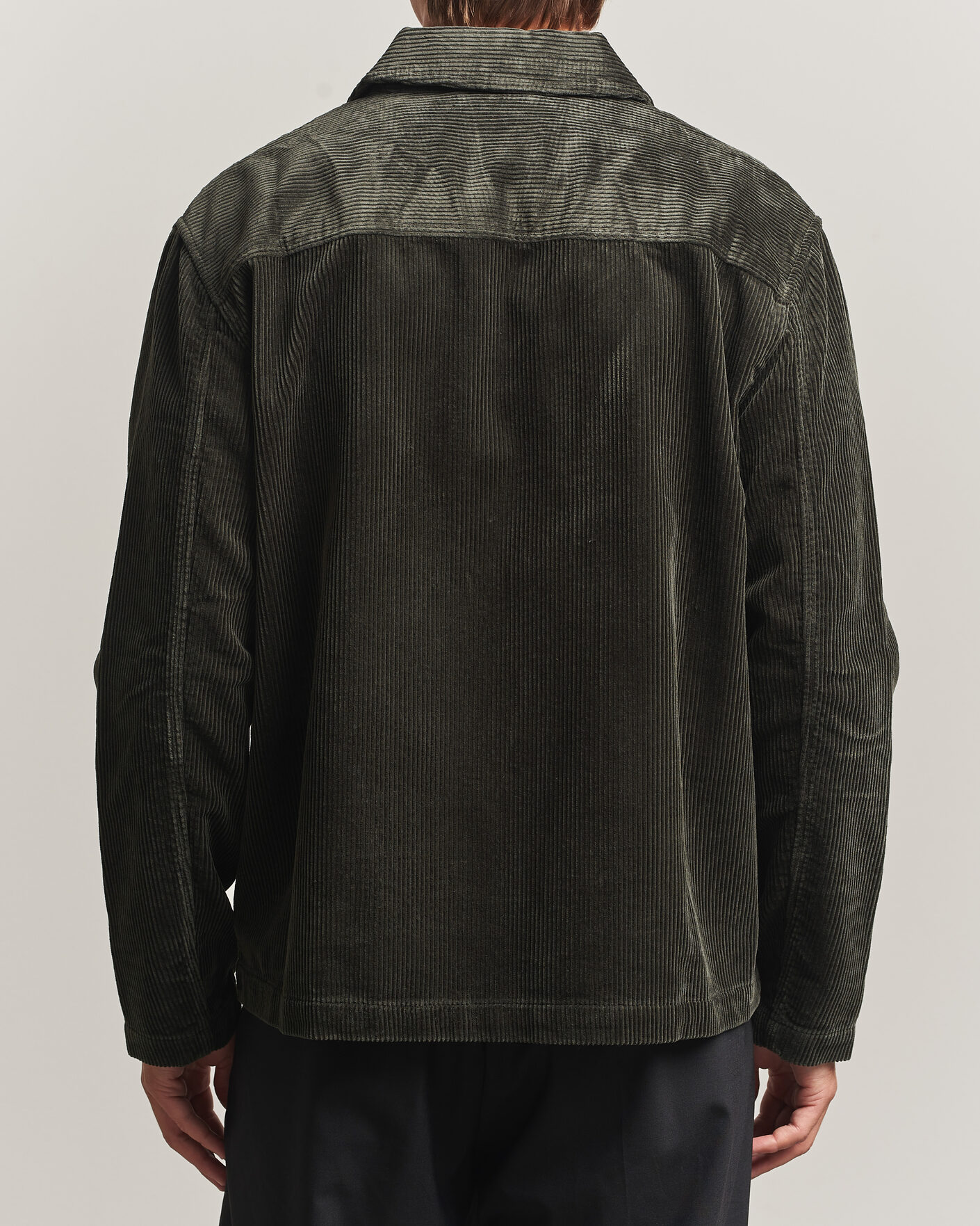 Herre | Skjorter | NN07 | Morgan Corduroy Overshirt Dark Army