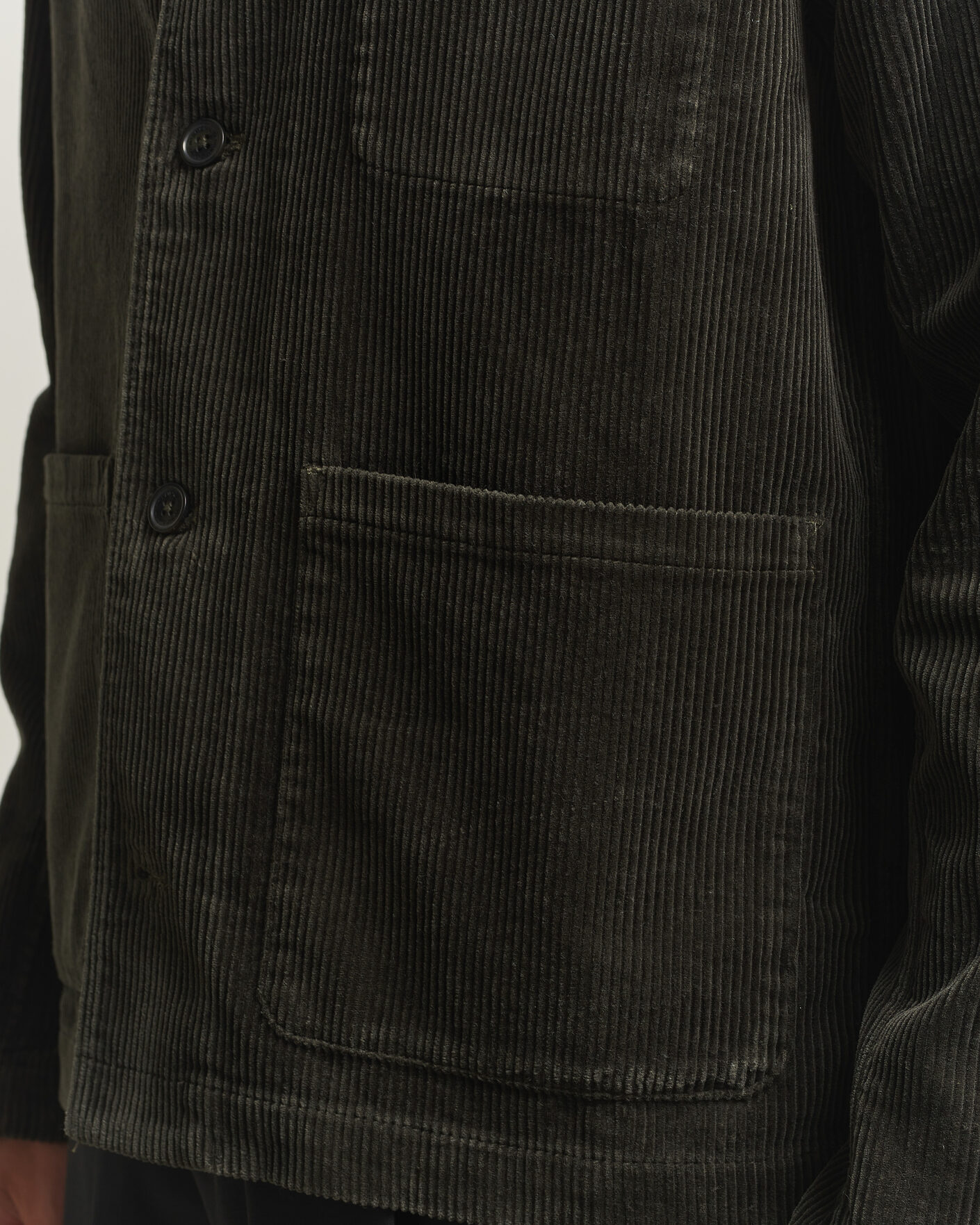 Herre | Skjorter | NN07 | Morgan Corduroy Overshirt Dark Army