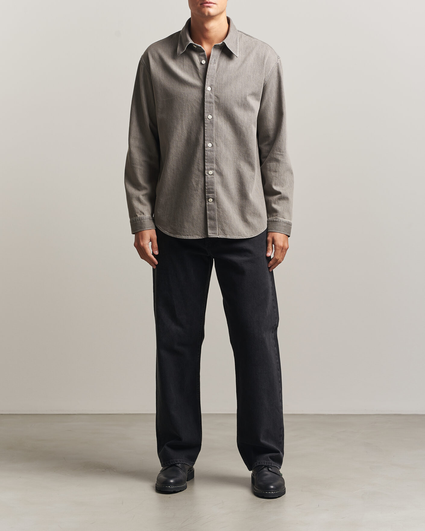 Herre | Skjorter | NN07 | Casper Denim Overshirt Grey