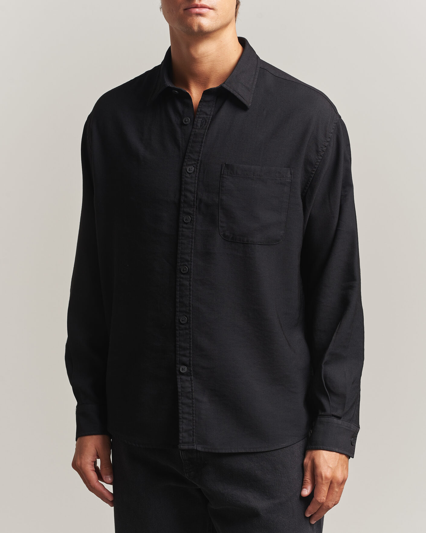Herre | Skjorter | NN07 | Deon Viscose Shirt Black