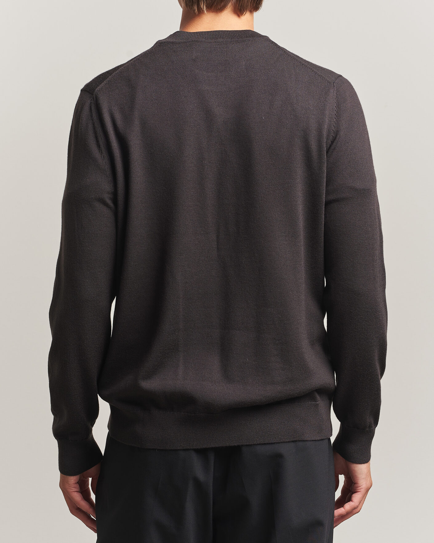 Herre | Gensere | NN07 | Ted Merino Crew Neck Pullover Deep Truffle