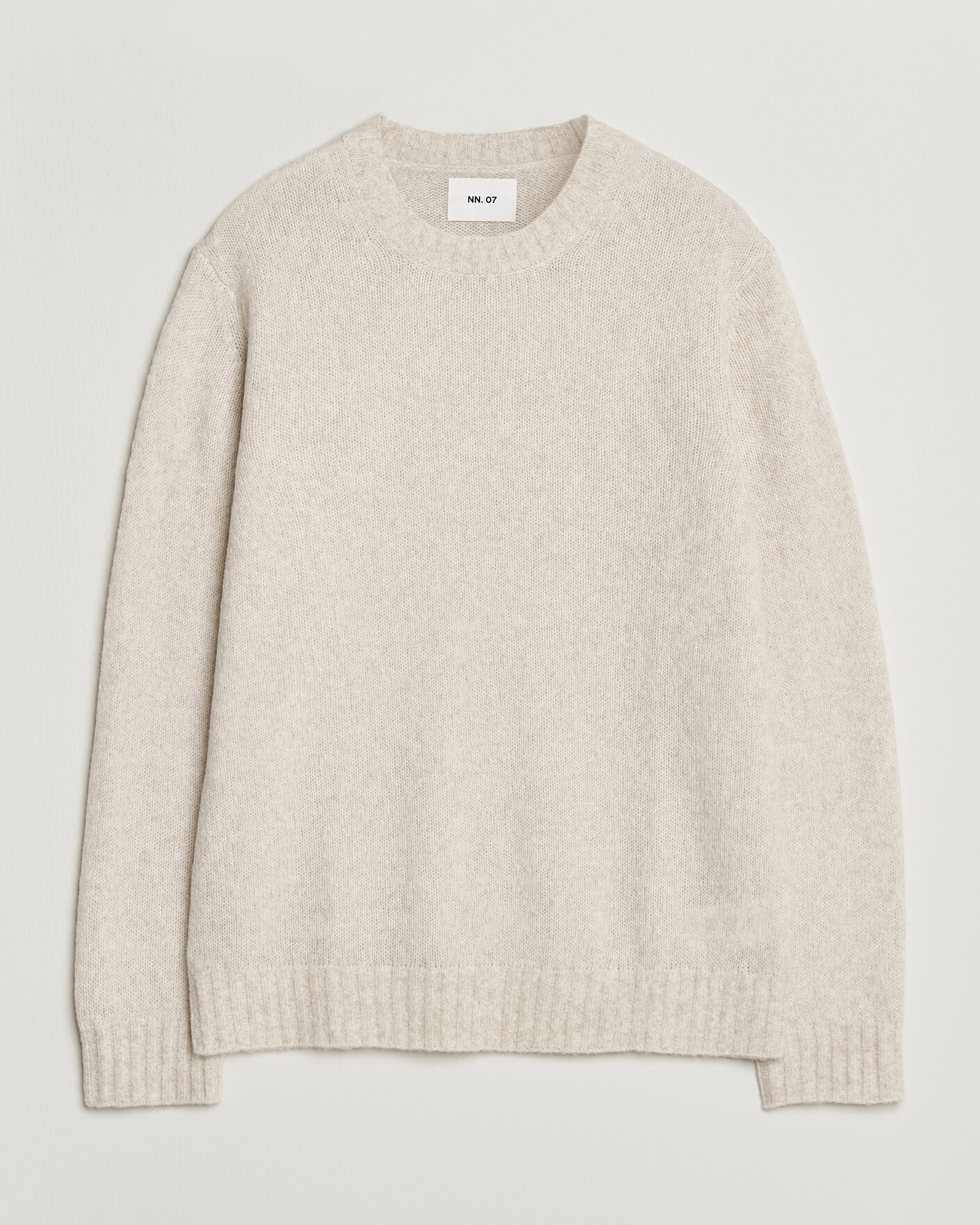 Herre | Gensere | NN07 | Lee Wool Knitted Sweater Ivory
