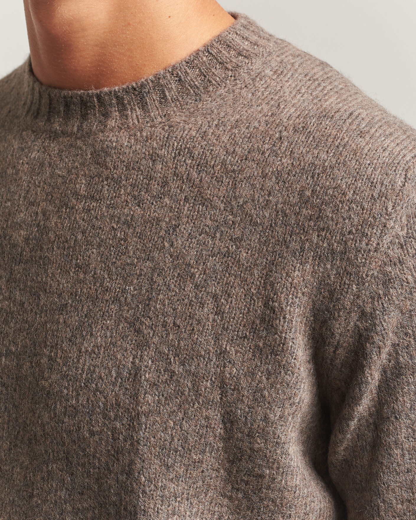 Herre | Gensere | NN07 | Lee Wool Knitted Sweater Tarmac