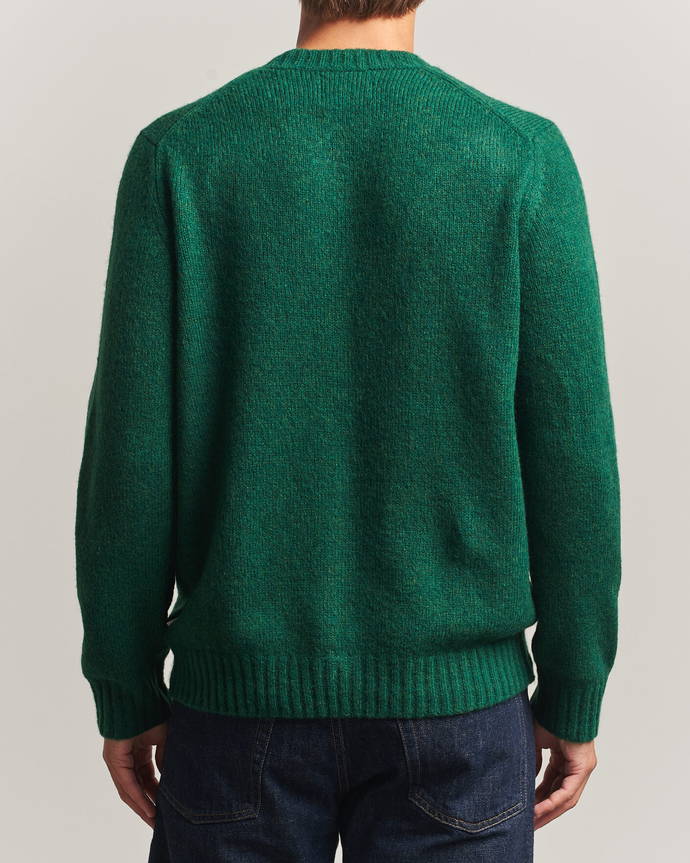 Herre | Gensere | NN07 | Lee Wool Knitted Sweater Eden Green
