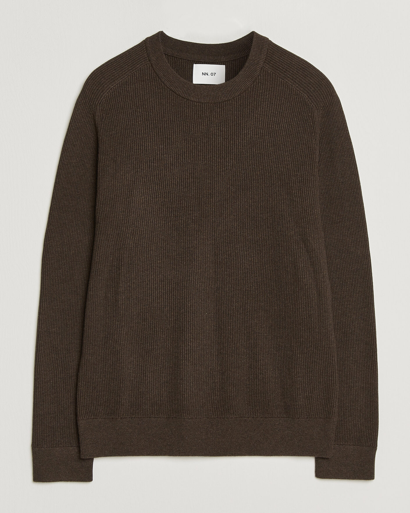 Herre | Gensere | NN07 | Kevin Cotton Knitted Sweater Deep Truffle