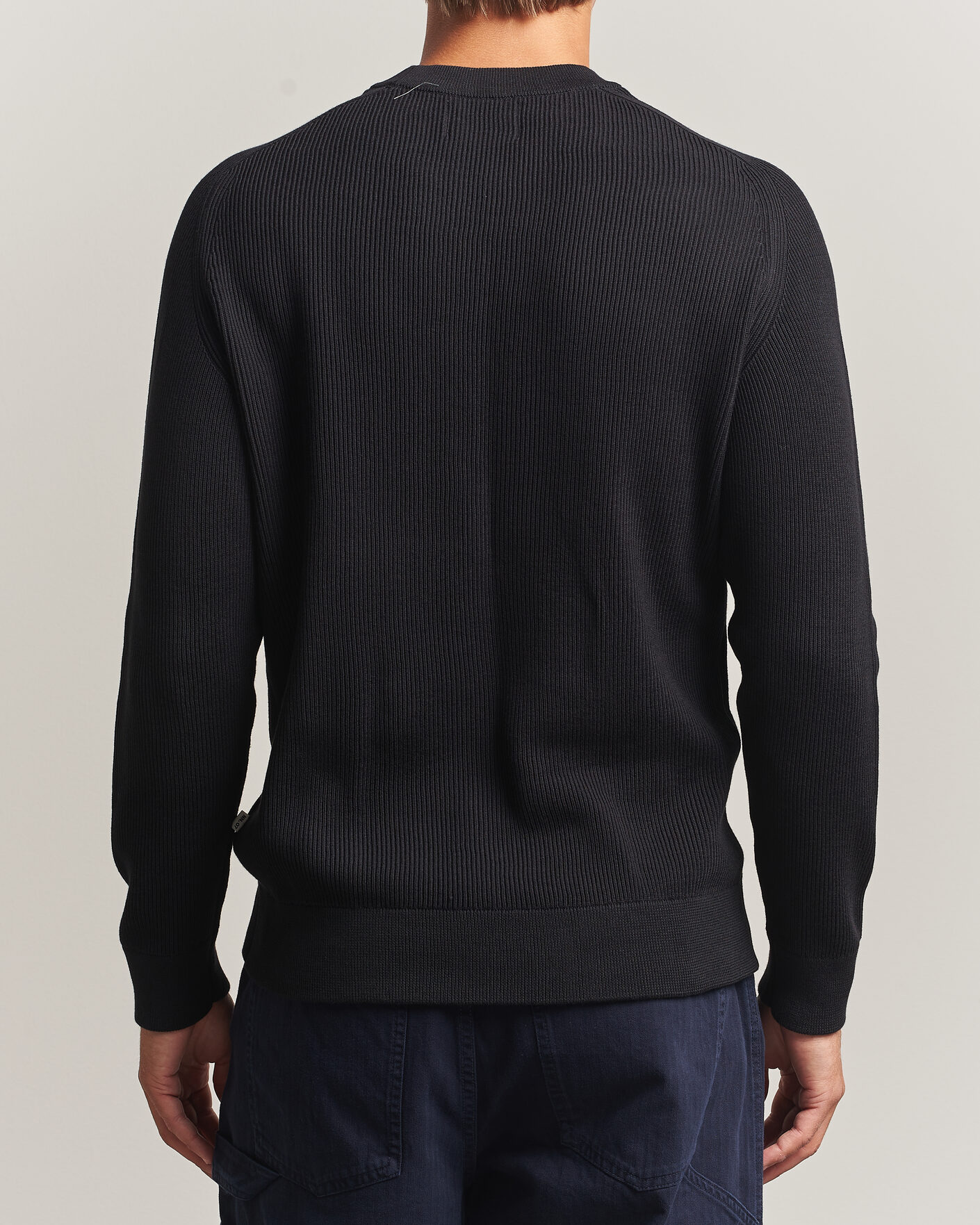 Herre | Gensere | NN07 | Kevin Cotton Knitted Sweater Black