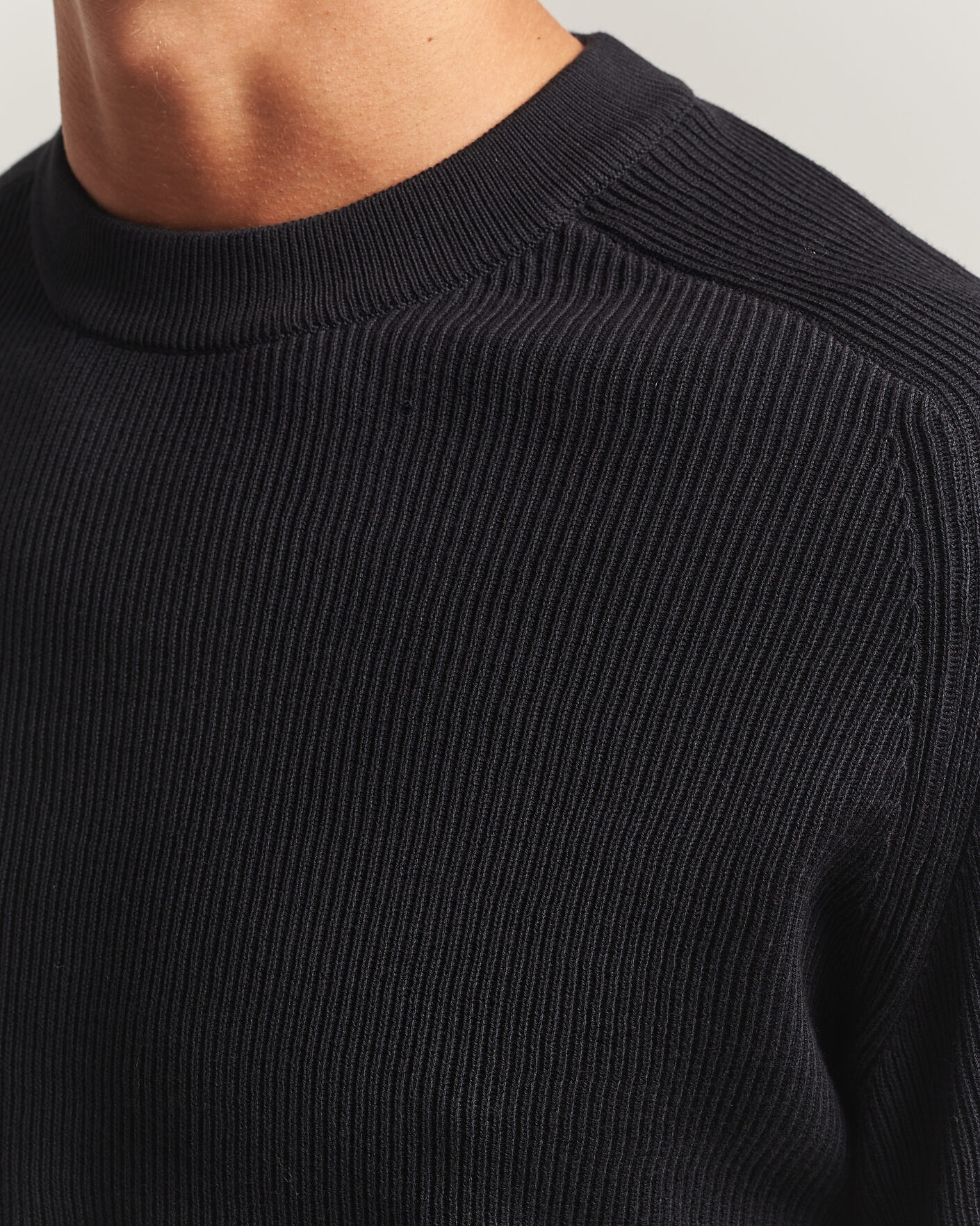 Herre | Gensere | NN07 | Kevin Cotton Knitted Sweater Black