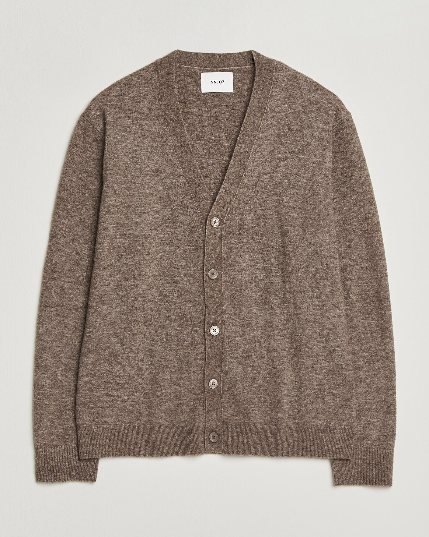 Herre | Gensere | NN07 | Gavin Brushed Wool Knitted Cardigan Desert Clay