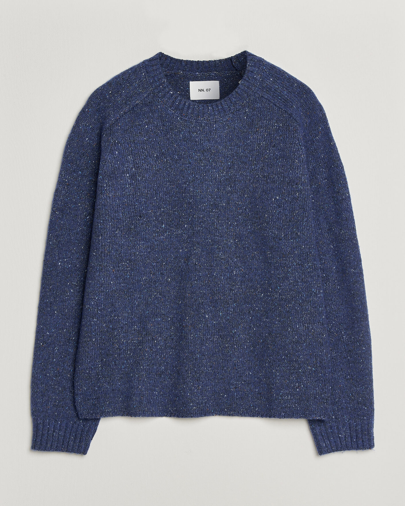 Herre | Gensere | NN07 | Jim Neps Wool Knitted Sweater Blue Ignition