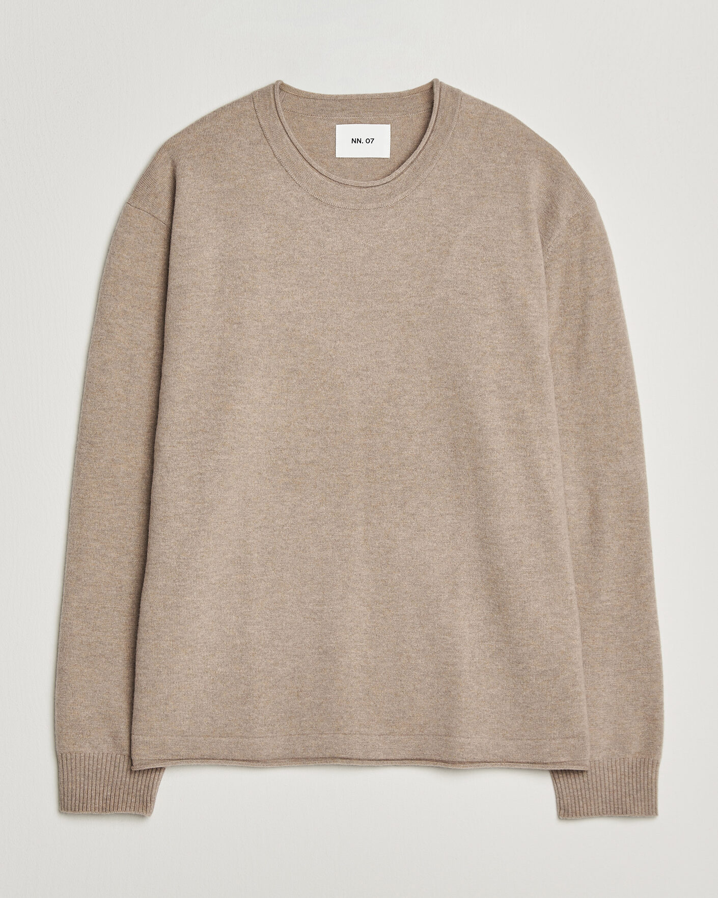 Herre | Gensere | NN07 | Sammy Wool Knitted Sweater Clay Melange