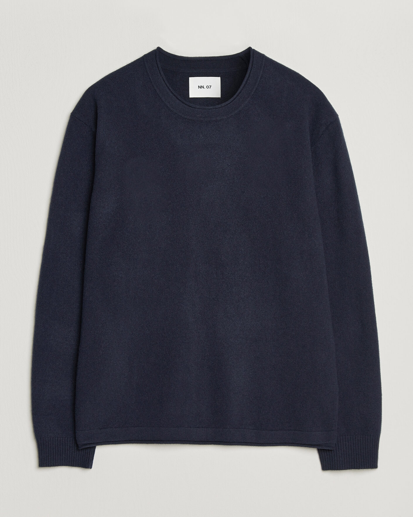 Herre | Gensere | NN07 | Sammy Wool Knitted Sweater Navy Melange