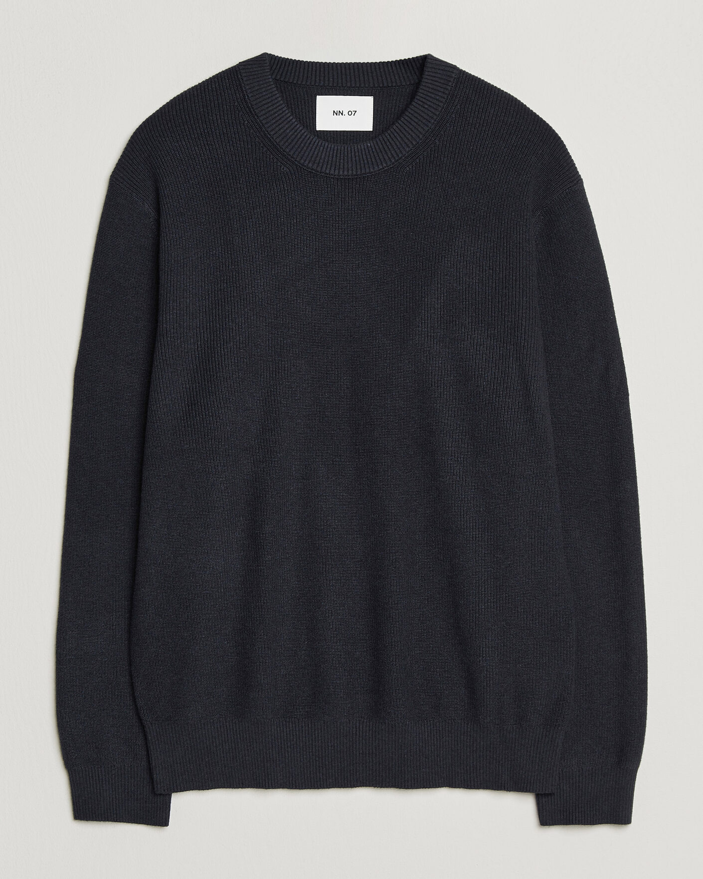 Herre | Gensere | NN07 | Hope Cotton/Cashmere Rib Knitted Sweater Navy