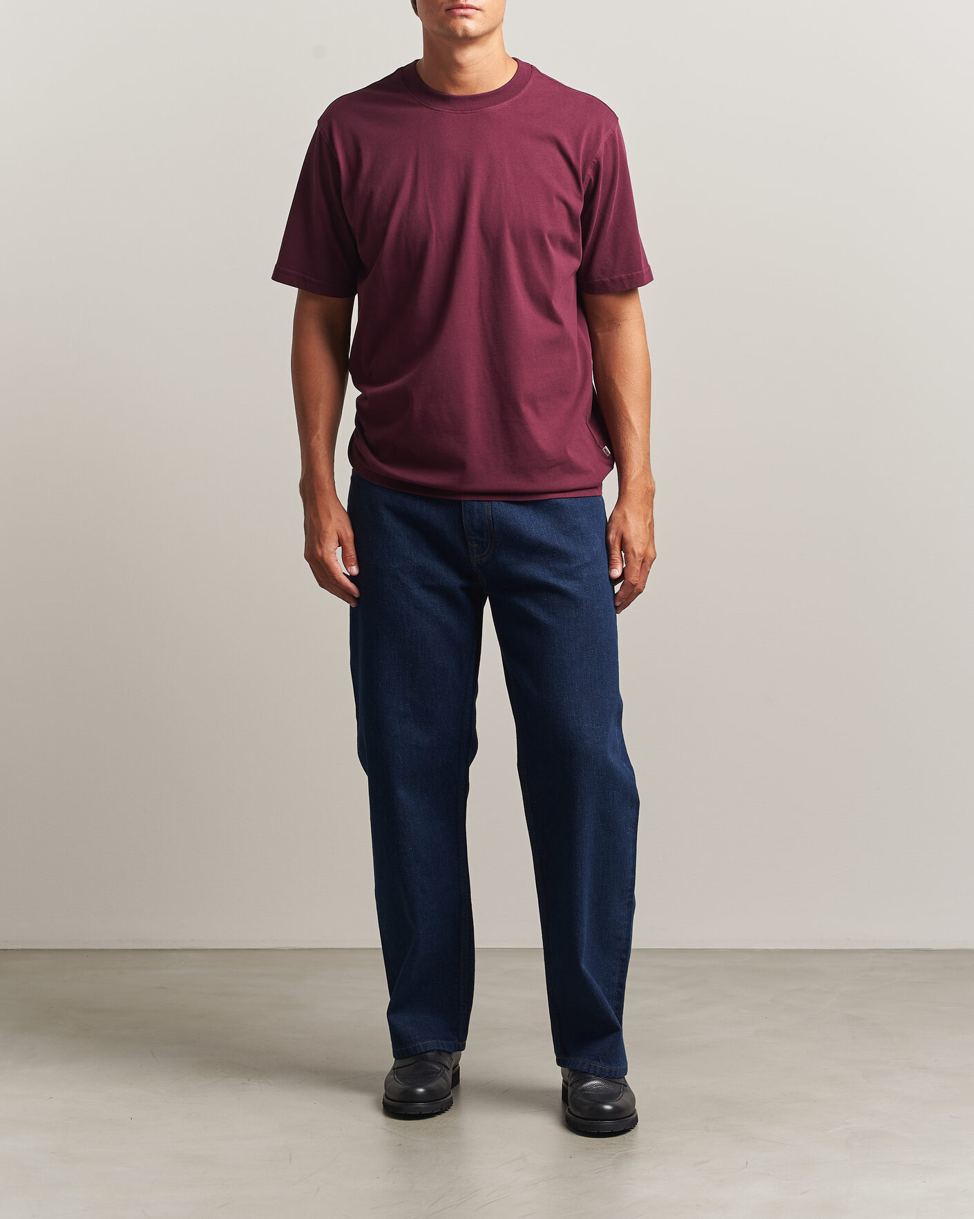 Herre | T-Shirts | NN07 | Adam Crew Neck T-Shirt Winetasting