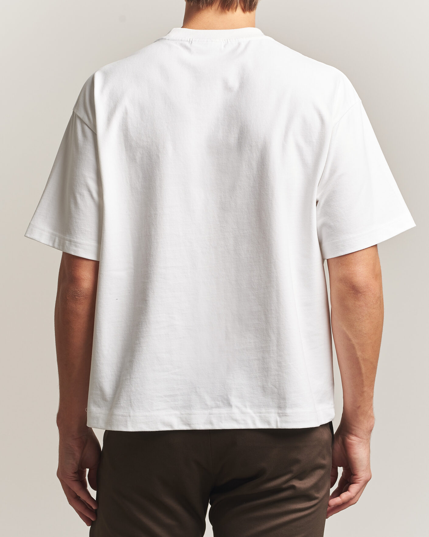 Herre | T-Shirts | NN07 | David Heavy Crew Neck T-Shirt White