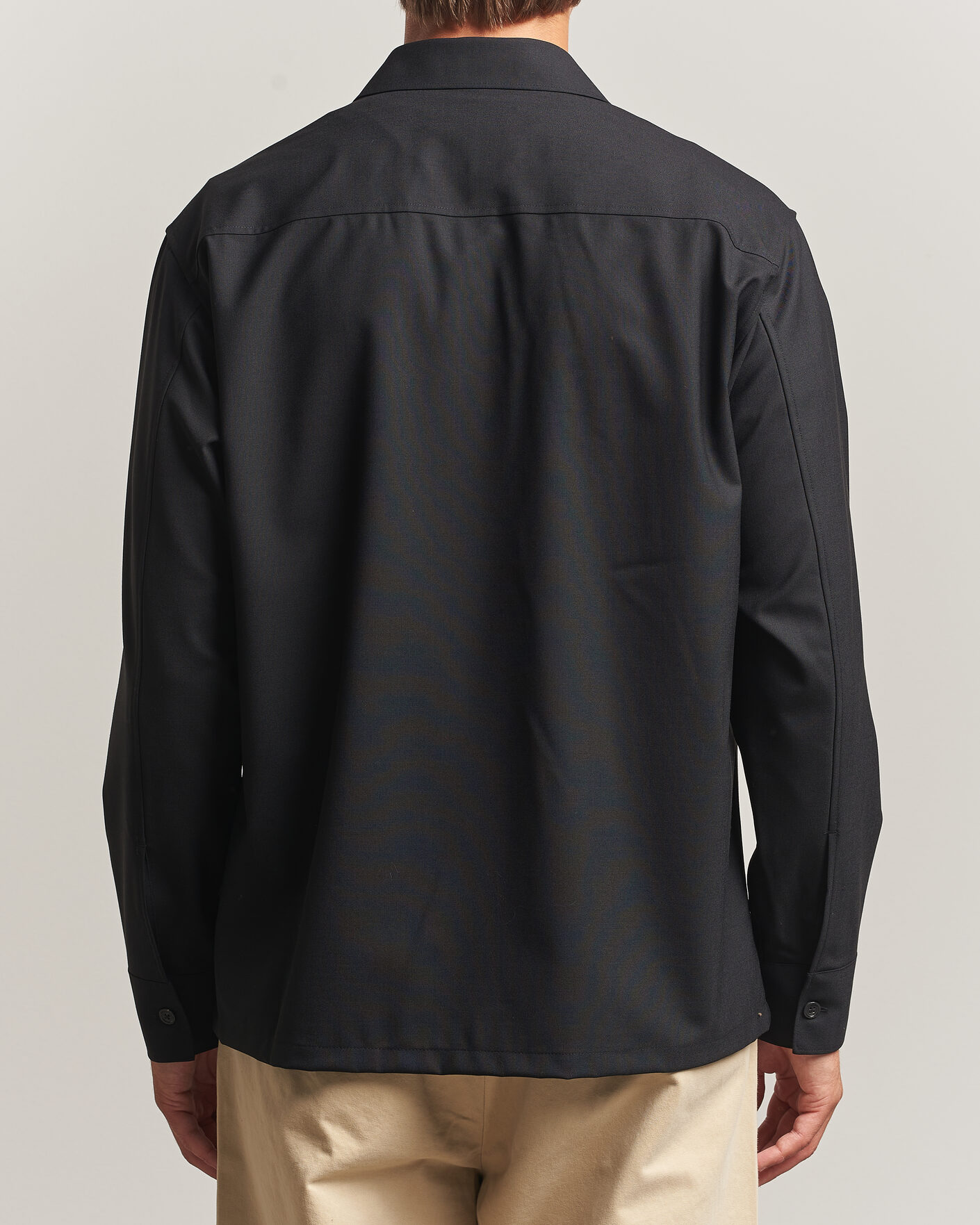 Herre | Skjorter | NN07 | Freddy Wool Overshirt Black