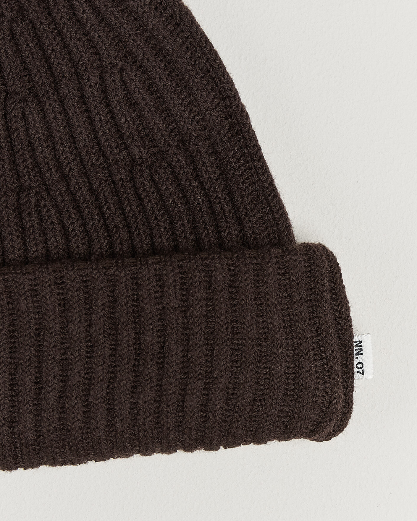 Herre | Luer | NN07 | Wool Rib Hat Deep Truffle