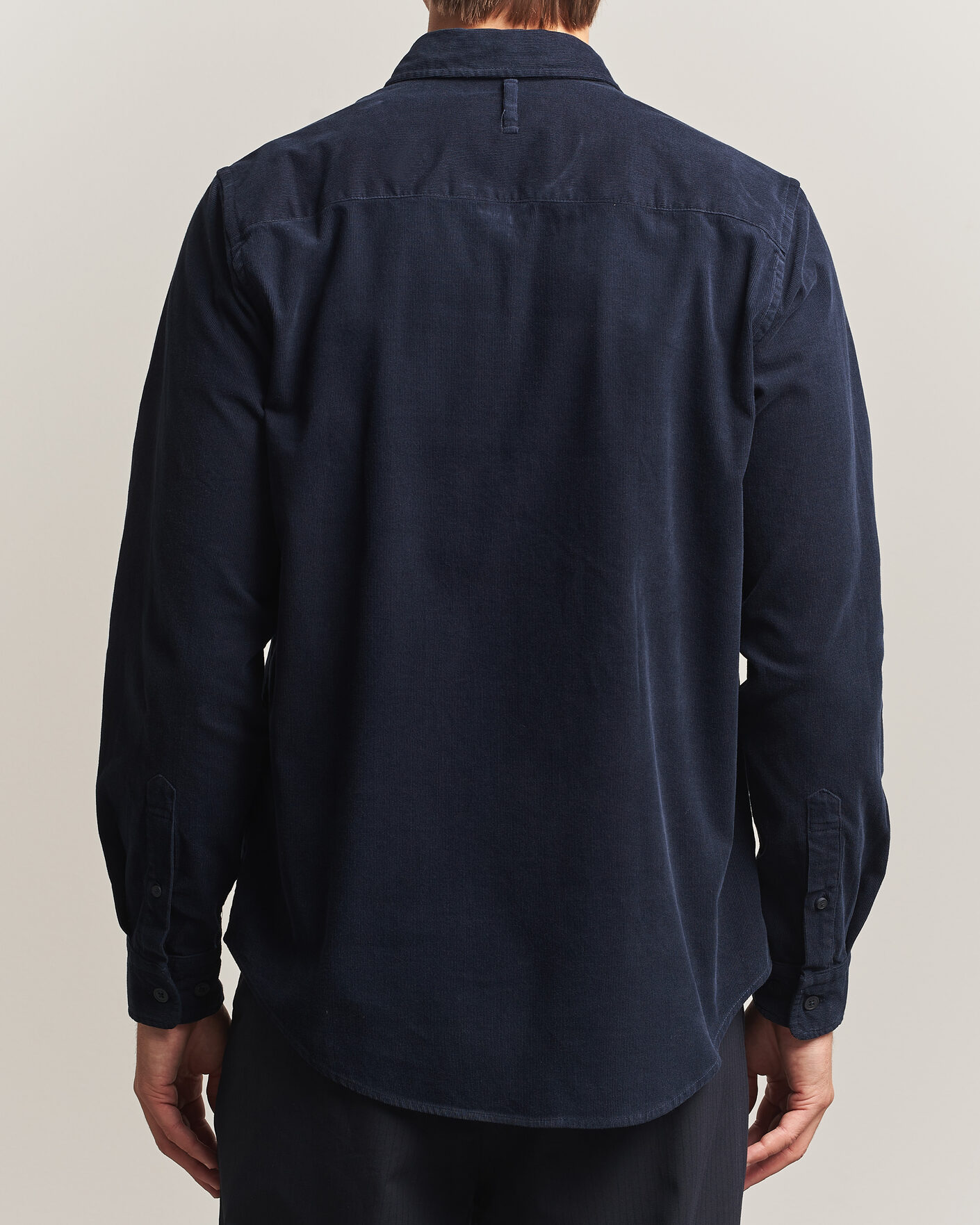 Herre | Skjorter | NN07 | Asher Baby Cord Shirt Navy Blue