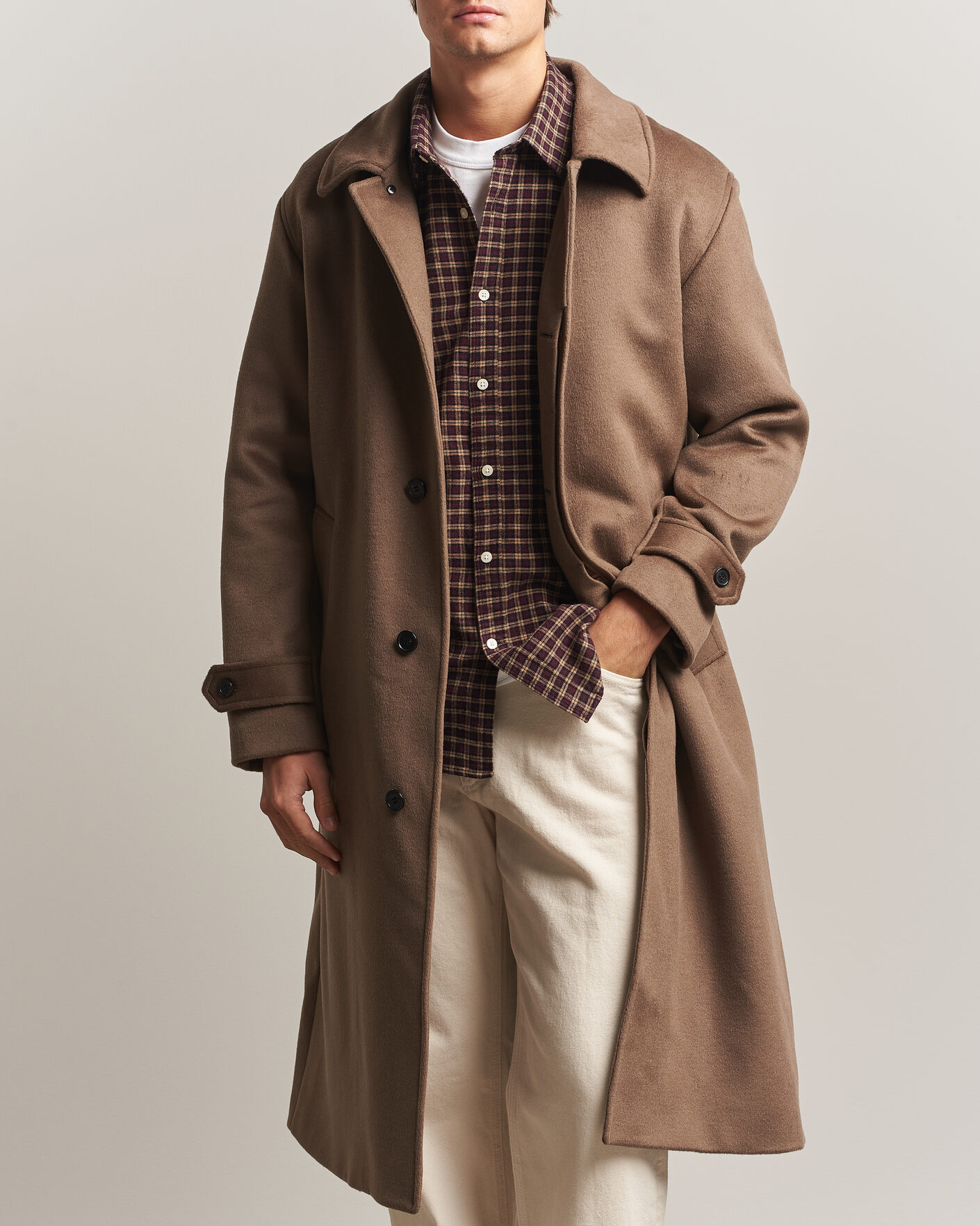 Herre | Jakker | NN07 | Gibson Wool/Cashmere Coat Desert Clay