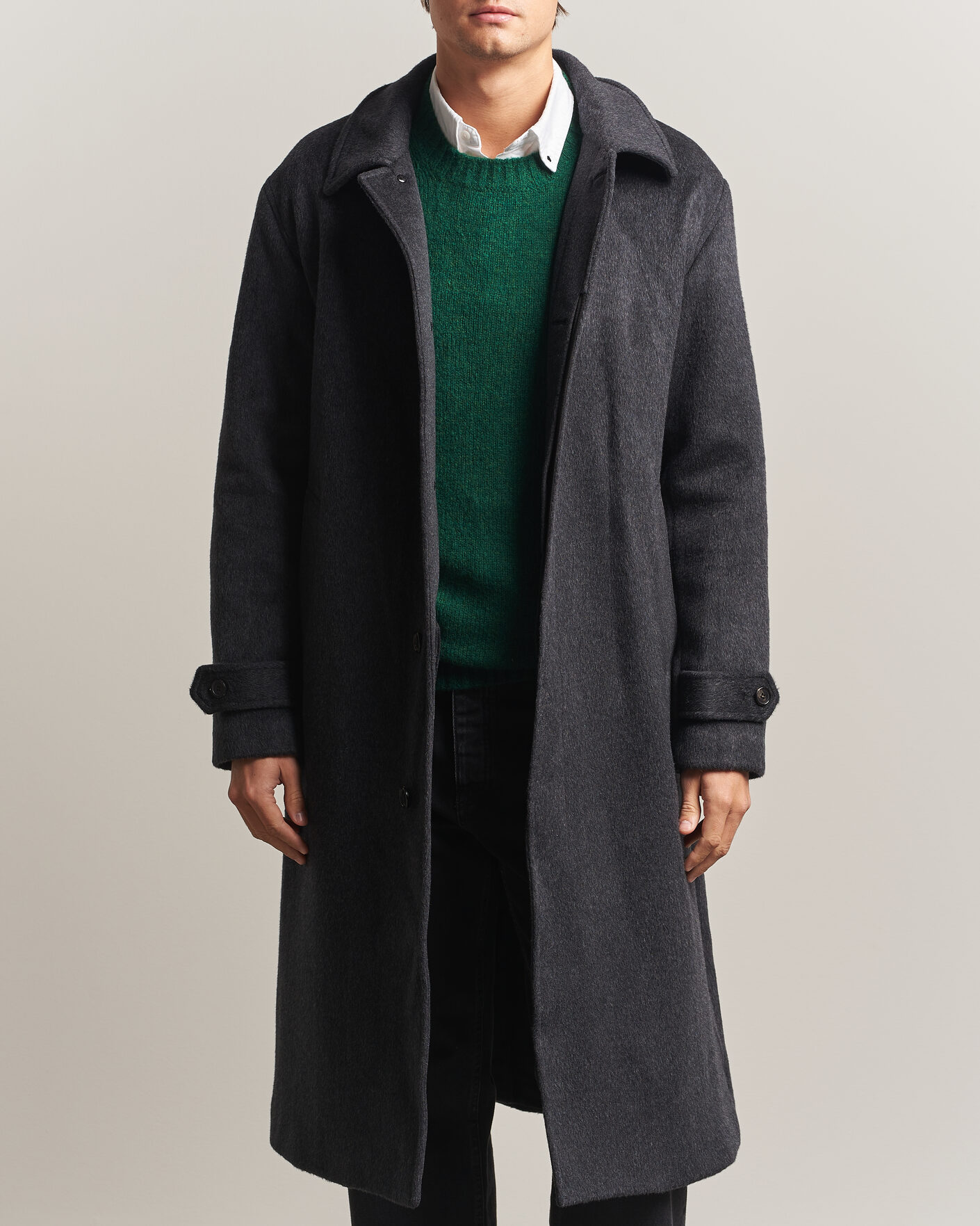 Herre | Jakker | NN07 | Gibson Wool/Cashmere Coat Dark Grey