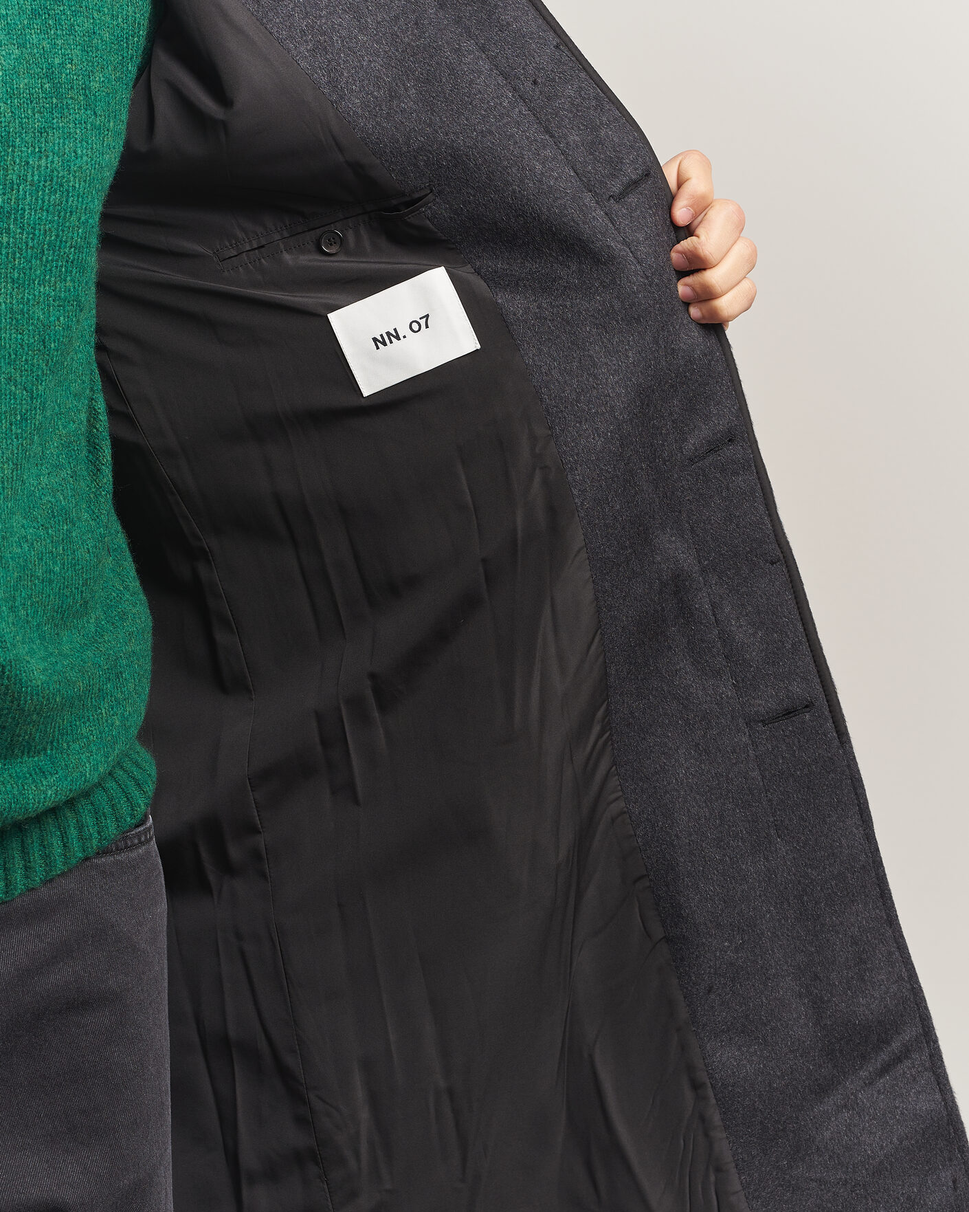 Herre | Jakker | NN07 | Gibson Wool/Cashmere Coat Dark Grey