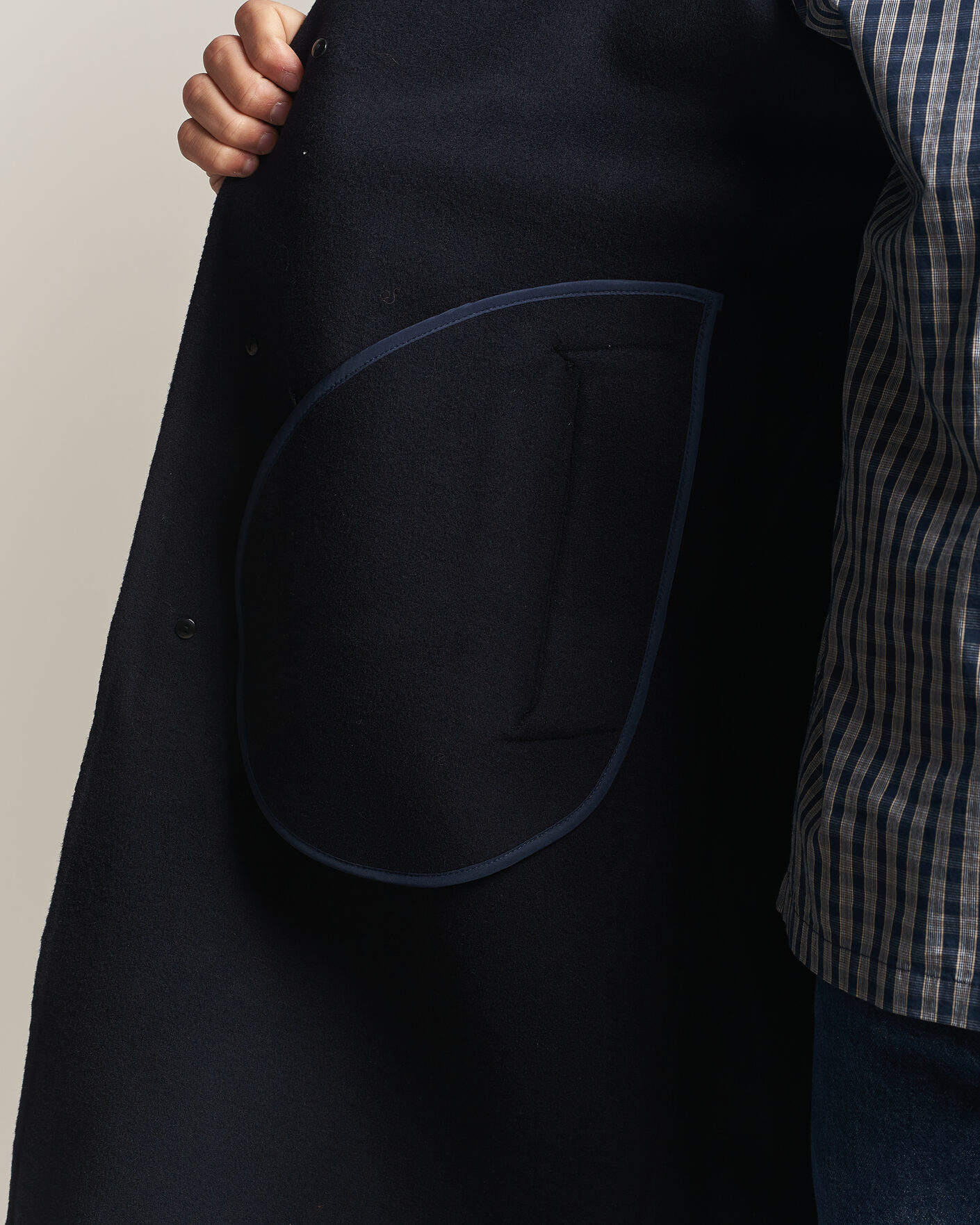 Herre | Jakker | NN07 | Kendrick Wool Coat Navy Blue
