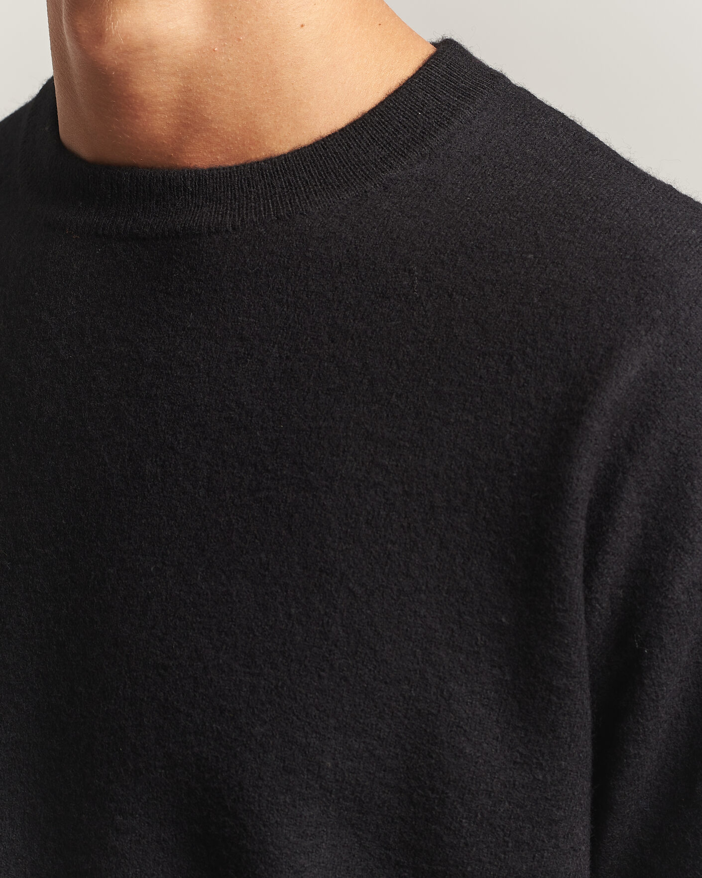 Herre | Gensere | NN07 | Jasper Soft Boiled Wool Sweater Black