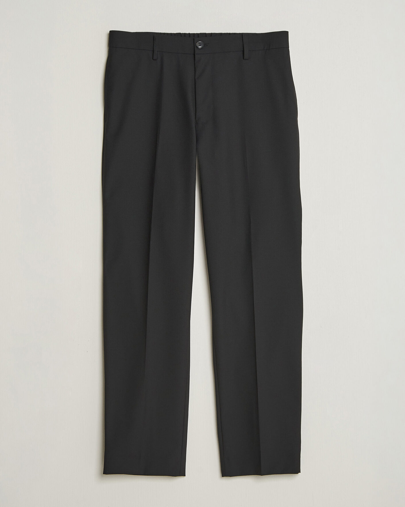 Herre | Bukser | NN07 | Brendan Wool Drawstring Trousers Black