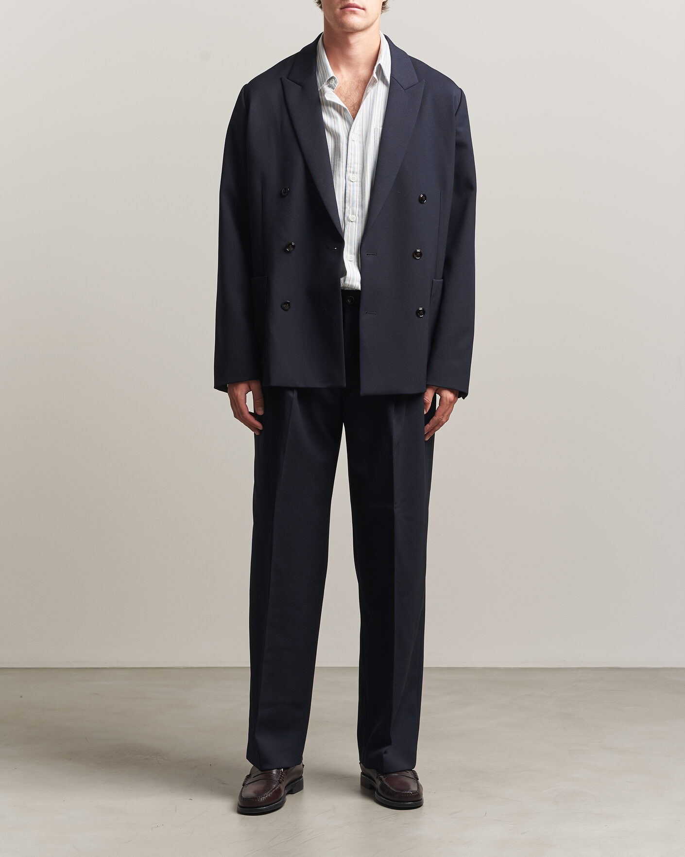 Herre | Dressjakker | NN07 | Jordin Wool Double Breasted Blazer Deep Navy