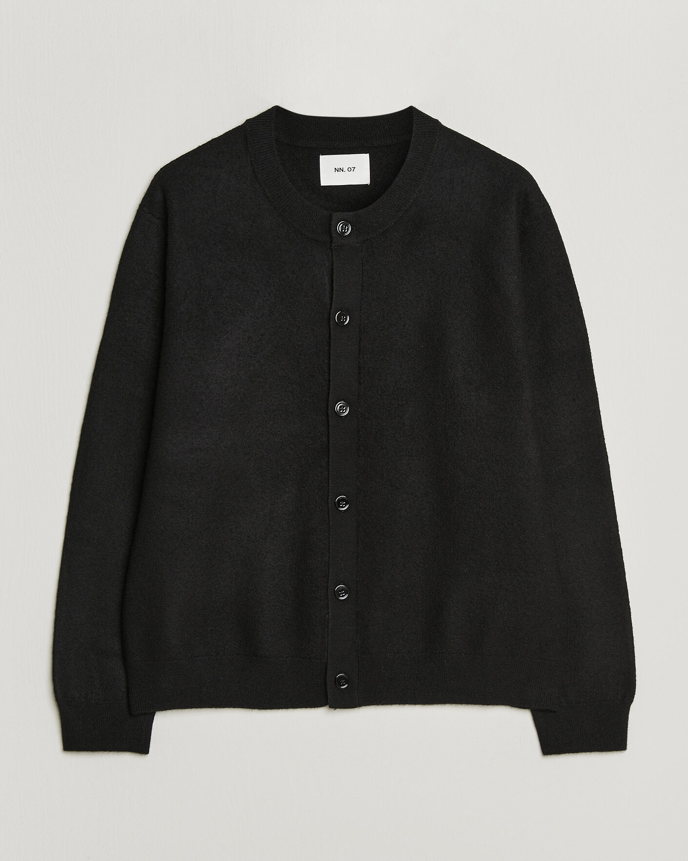 Herre | Gensere | NN07 | Jasper Soft Boiled Wool Cardigan Black