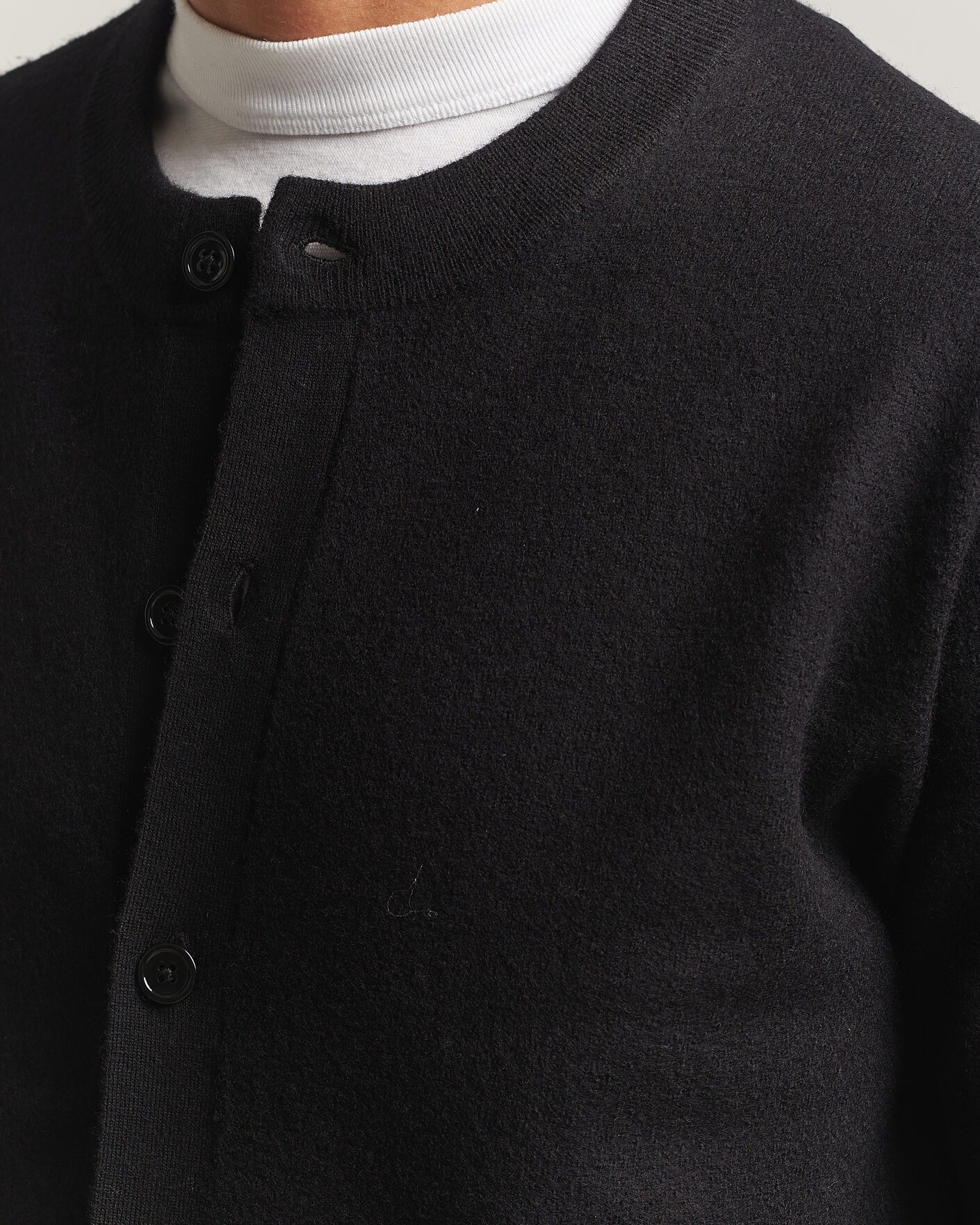 Herre | Gensere | NN07 | Jasper Soft Boiled Wool Cardigan Black