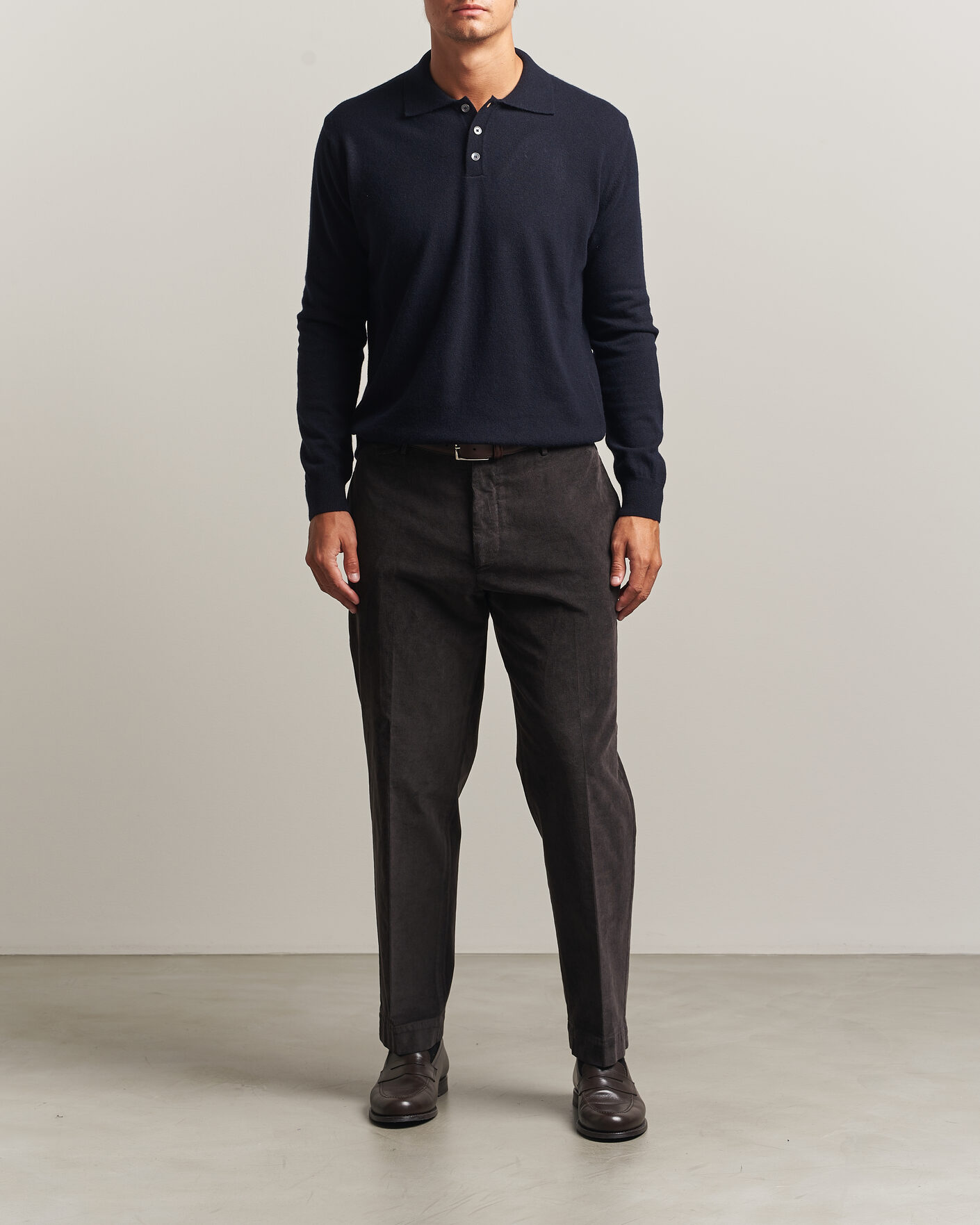 Herre | Gensere | Oscar Jacobson | Pepe Wool/Cashmere Polo Navy