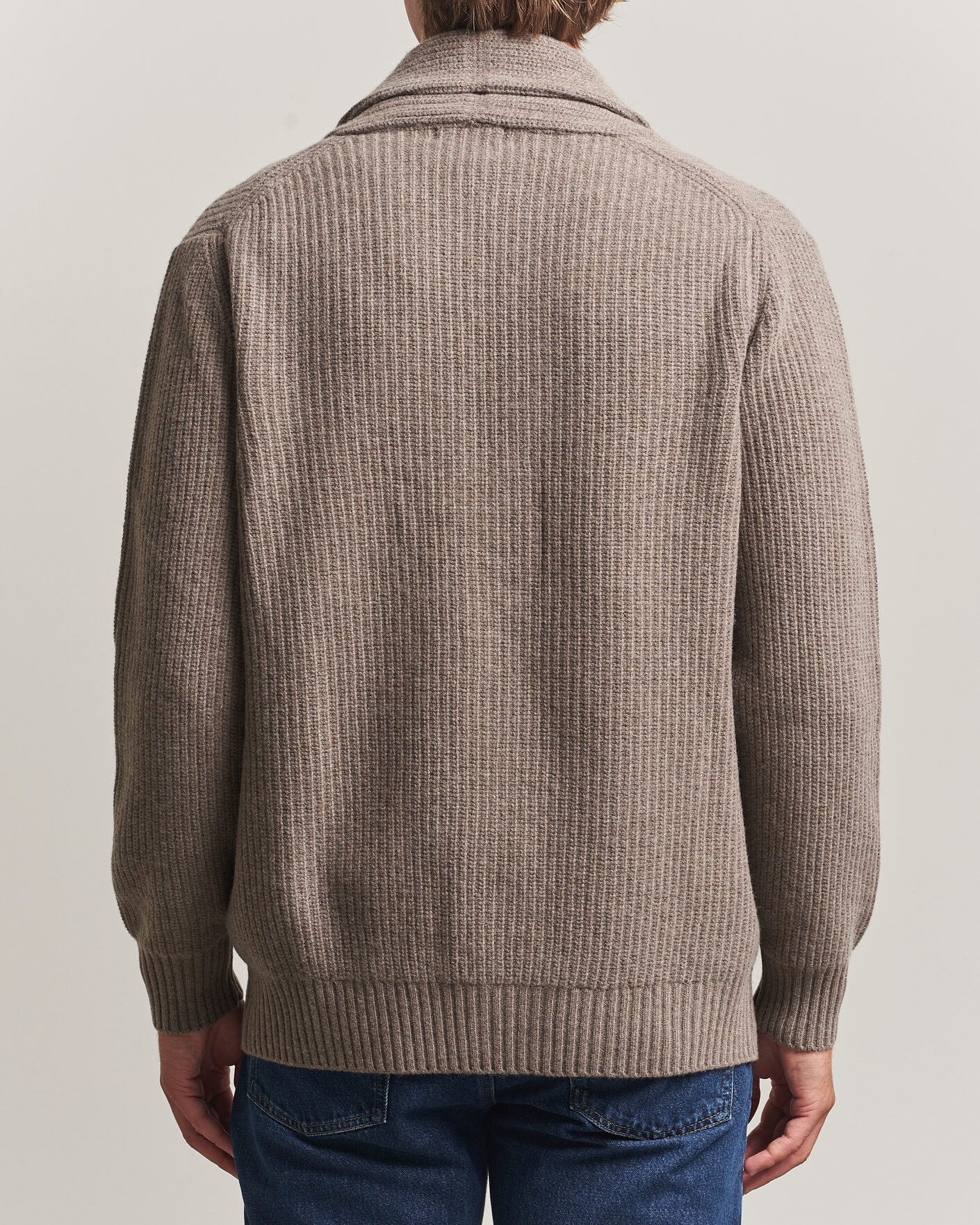 Herre | Gensere | Oscar Jacobson | Roland Wool Cardigan Beige
