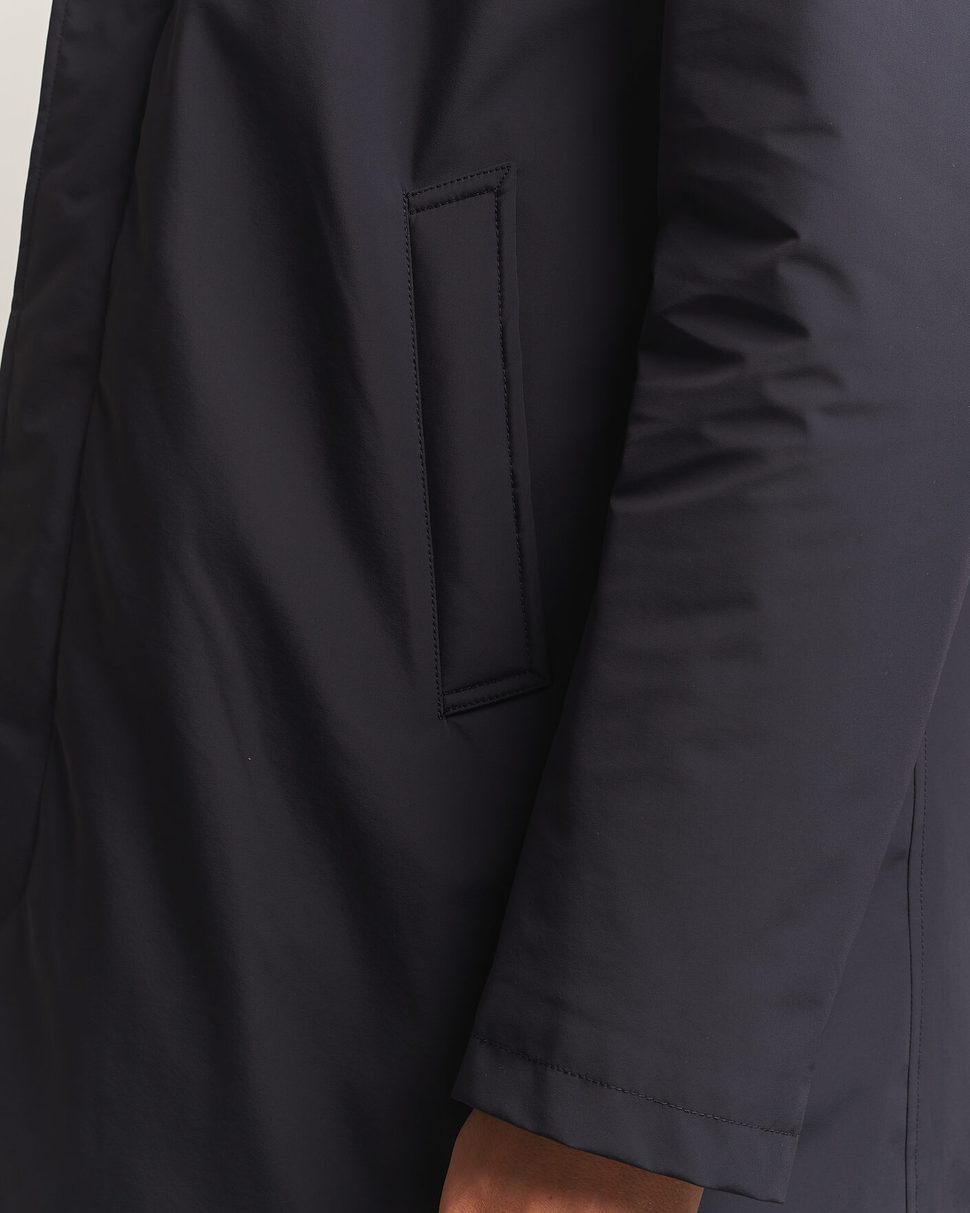 Herre | Jakker | Oscar Jacobson | Zipped Padded Car Coat Navy
