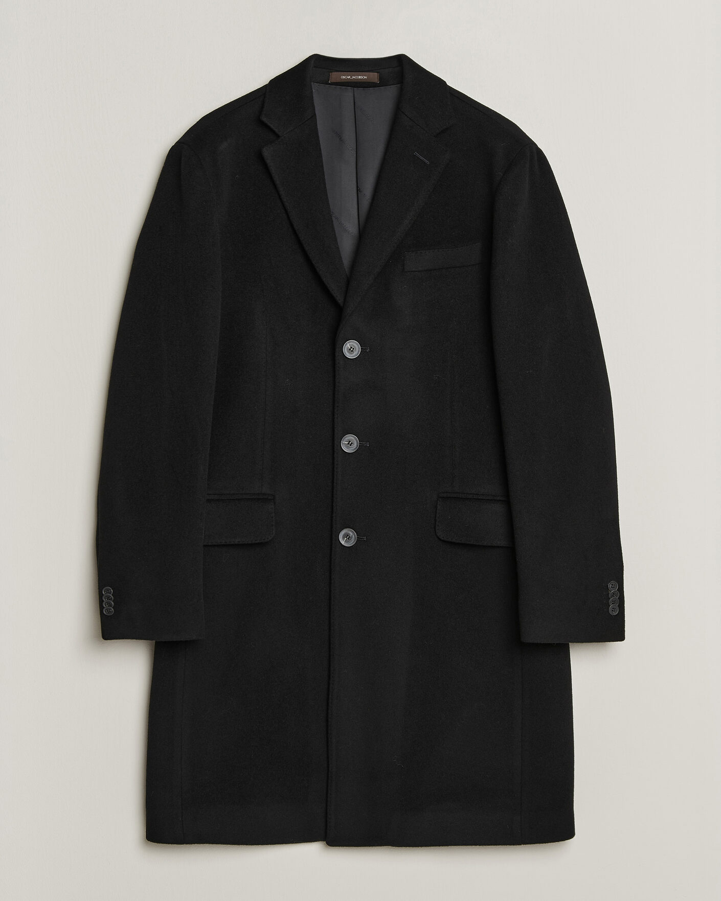 Herre | Jakker | Oscar Jacobson | Sergio Wool Coat Black