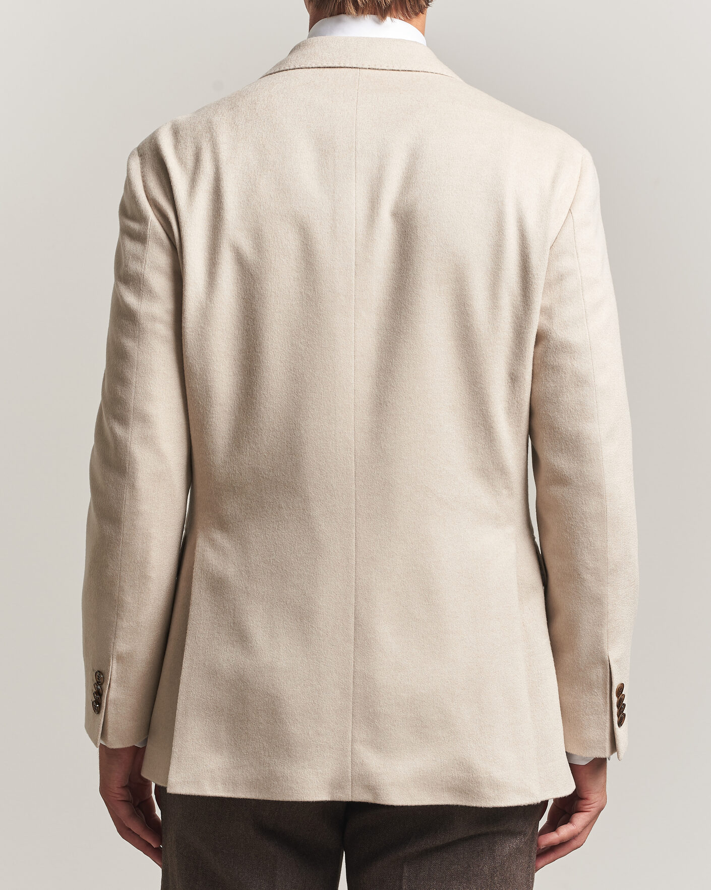 Herre | Dressjakker | Oscar Jacobson | Richard Wool/Cashmere DB Blazer Creme