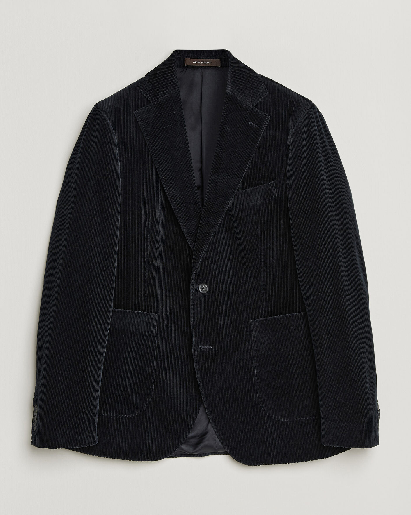 Herre | Dressjakker | Oscar Jacobson | Fogerty Patch Pocket Cord Blazer Navy