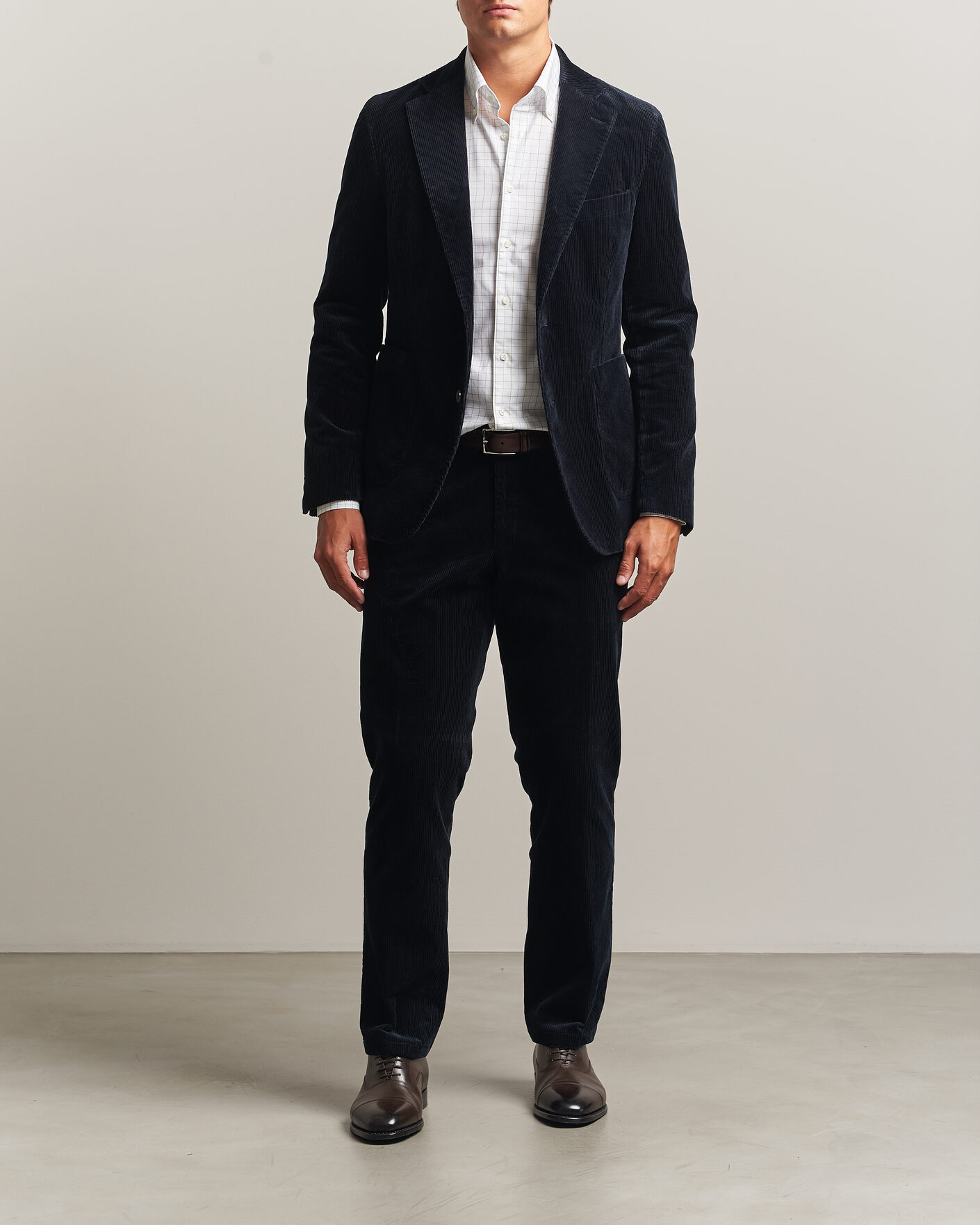 Herre | Dressjakker | Oscar Jacobson | Fogerty Patch Pocket Cord Blazer Navy