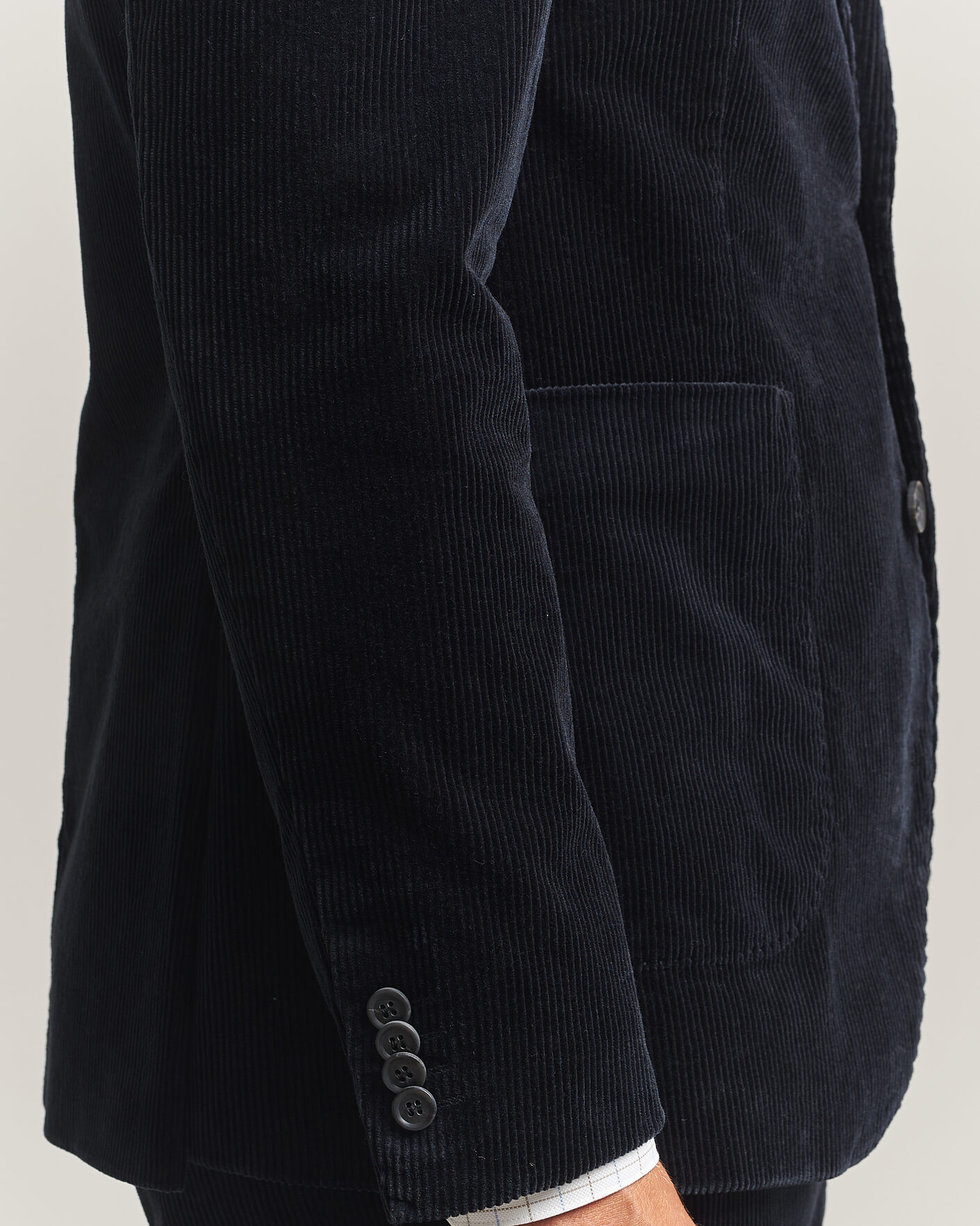 Herre | Dressjakker | Oscar Jacobson | Fogerty Patch Pocket Cord Blazer Navy