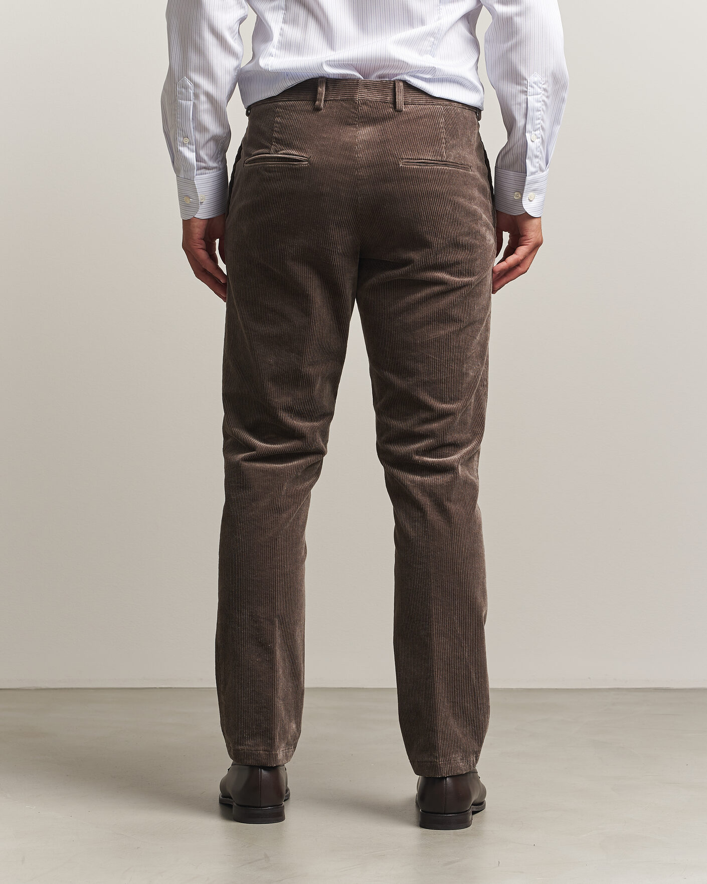 Herre | Bukser | Oscar Jacobson | Dandy Corduroy Trousers Taupe