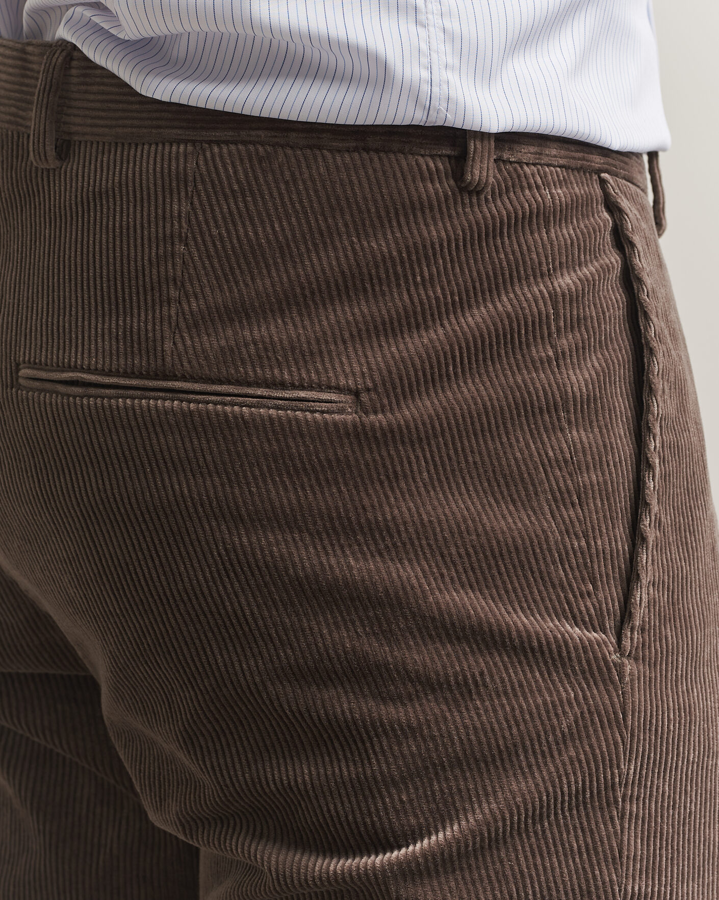 Herre | Bukser | Oscar Jacobson | Dandy Corduroy Trousers Taupe