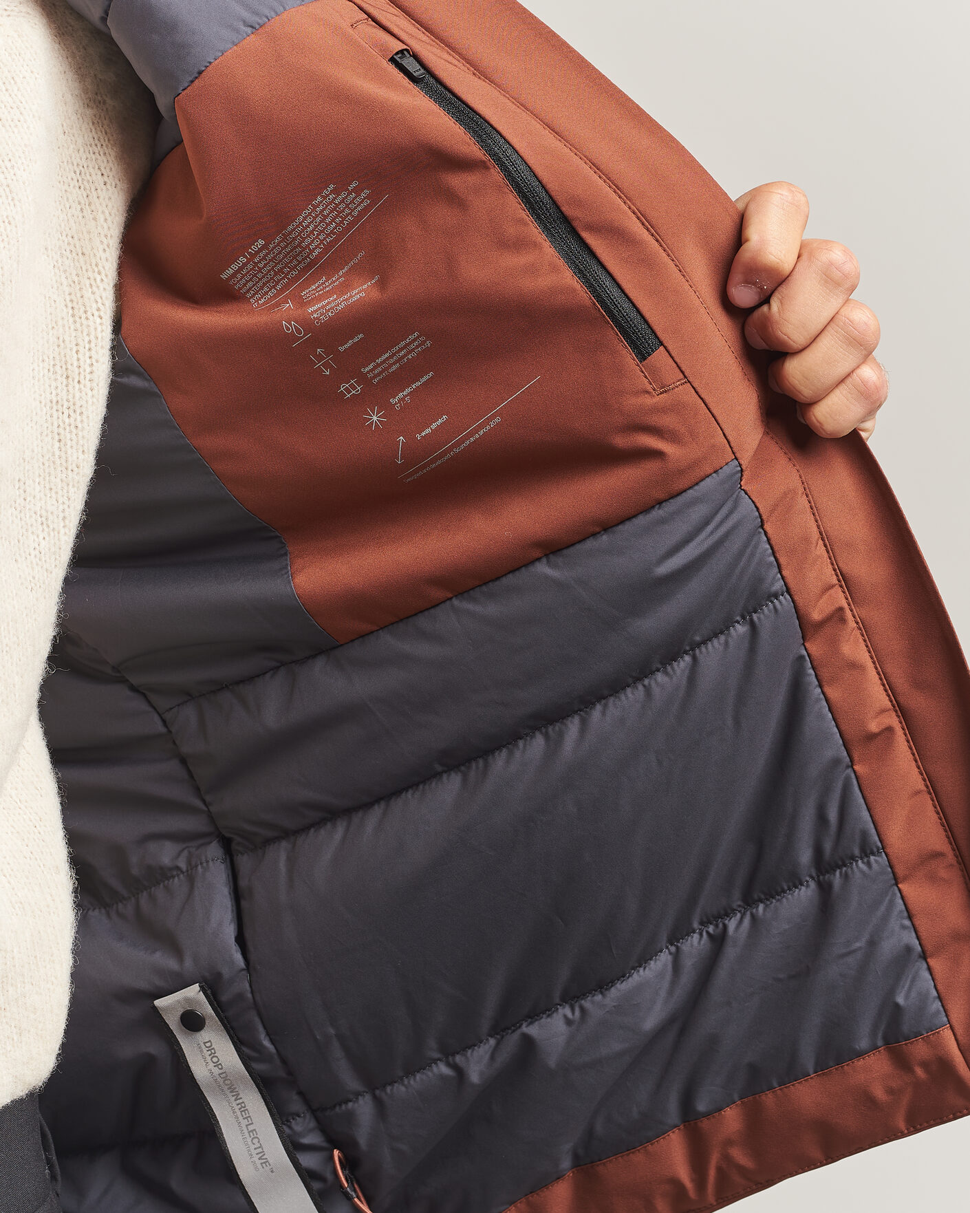 Herre | Jakker | Scandinavian Edition | Nimbus Padded Hood Jacket Red Clay
