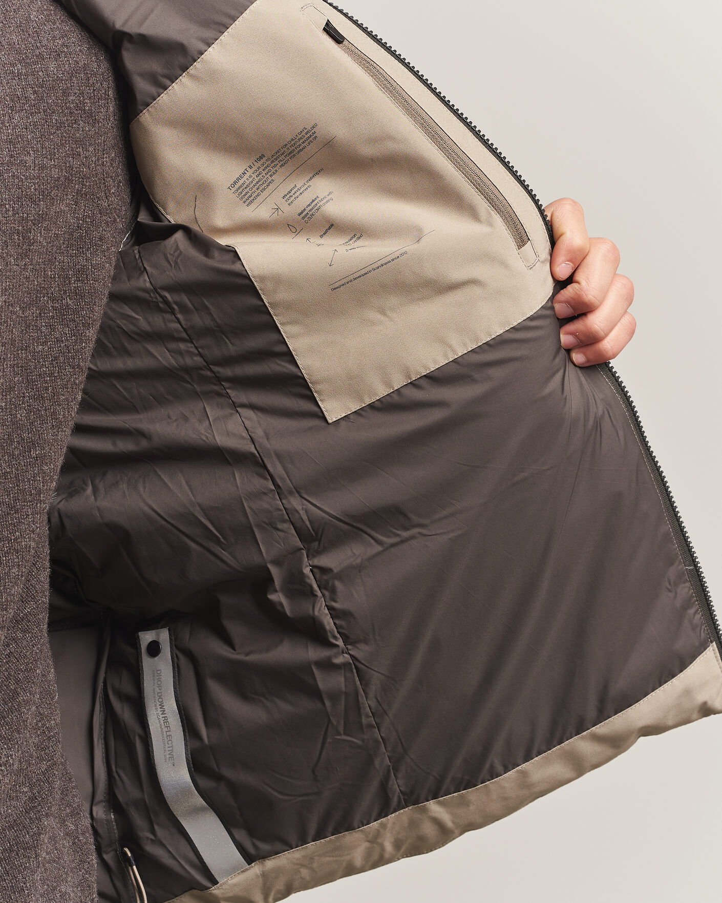 Herre | Jakker | Scandinavian Edition | Torrent II Hooded Puffer Jacket Sand