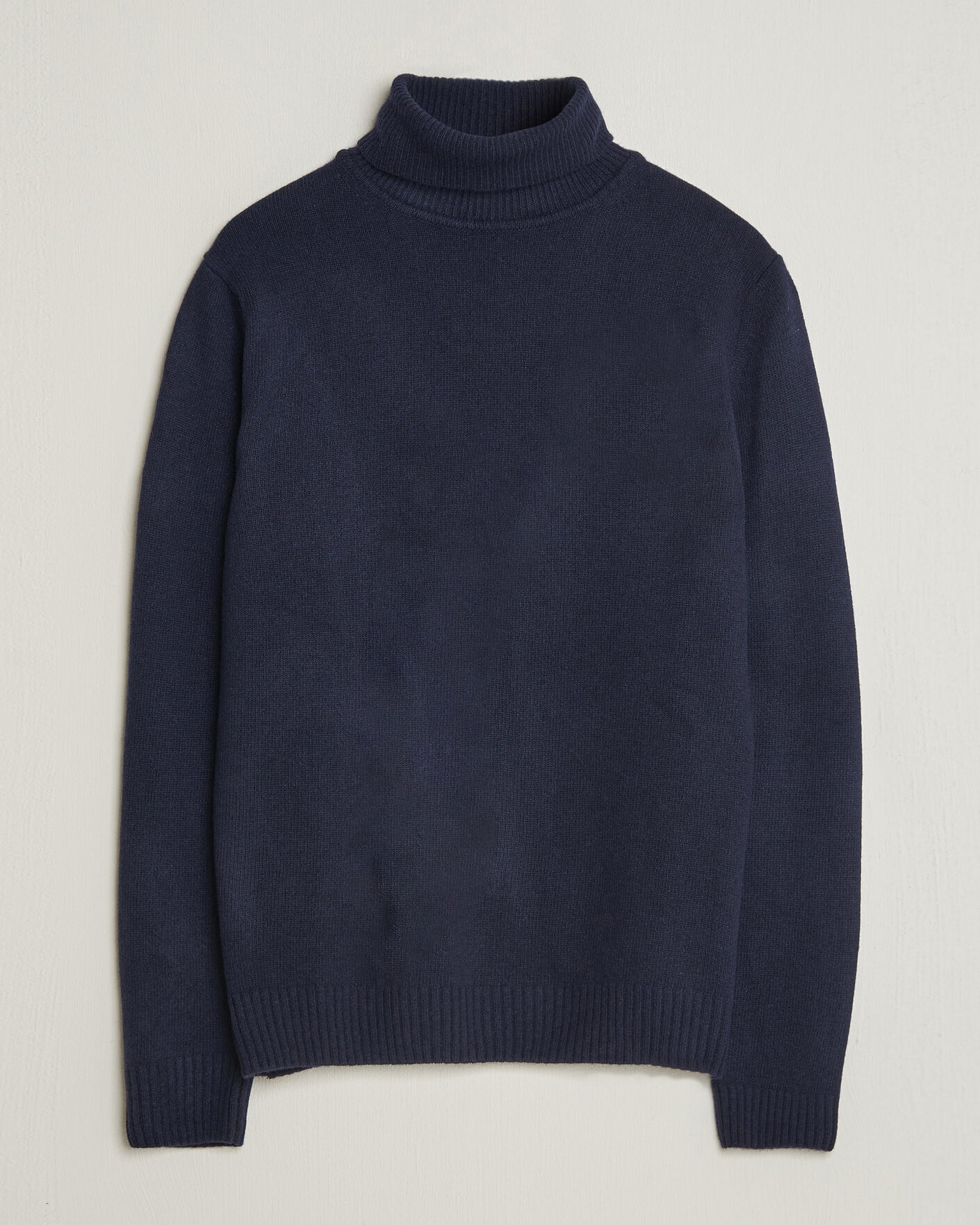 Herre | Gensere | Stenströms | Brushed Merino Rollneck Navy