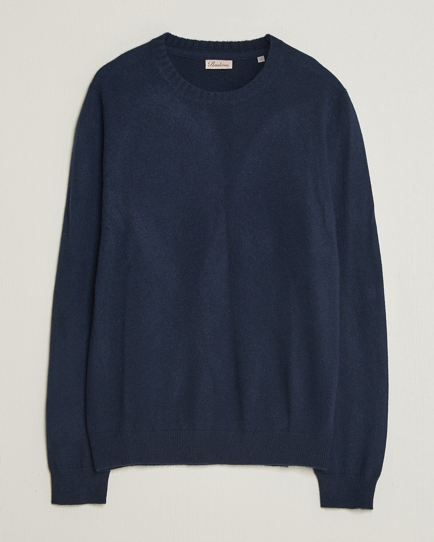 Herre | Gensere | Stenströms | Cashmere Crewneck Navy
